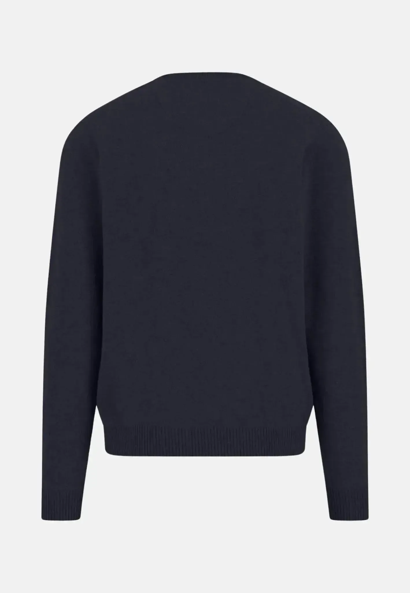 Fynch-Hatton Mens Pure Cashmere Crewneck Knit Navy - Image 2