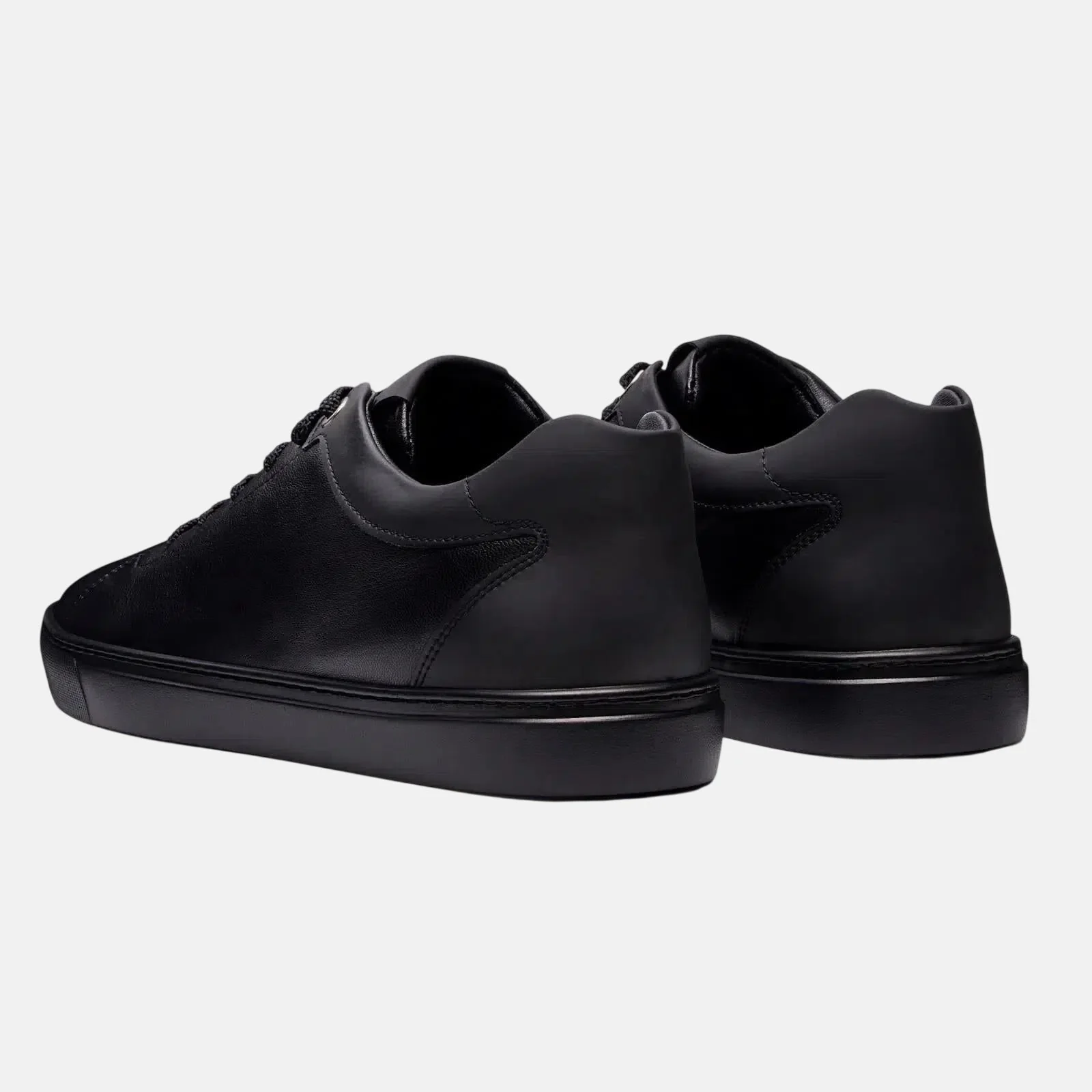 Harrys Of London Tom Nappa Leather Tech Trainer Black - Image 4