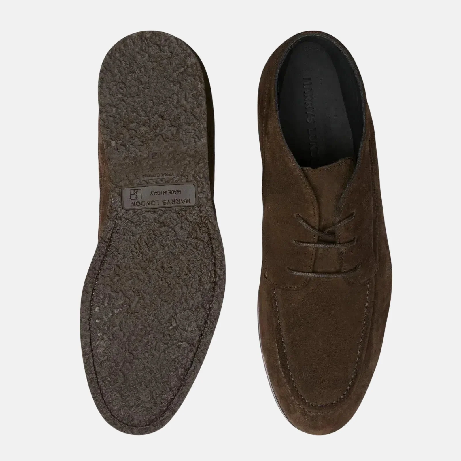 Harrys Of London Walter Suede Shoes Espresso - Image 5