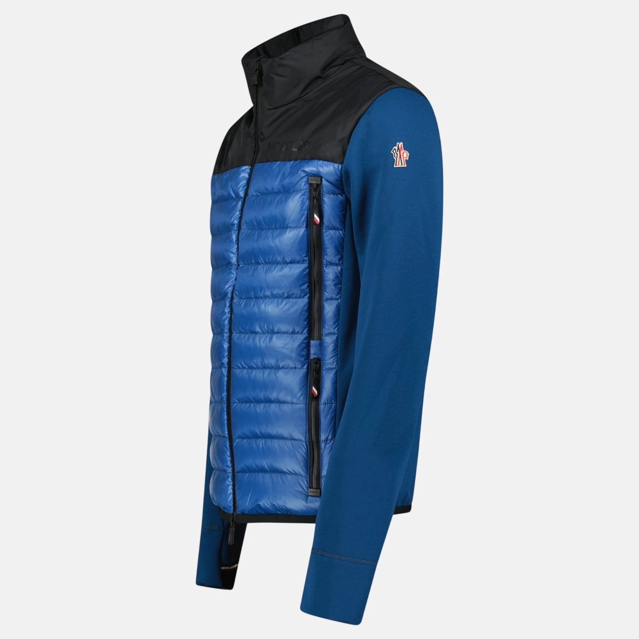 Moncler Grenoble Hybrid Ski Jacket Blue Black - Image 3