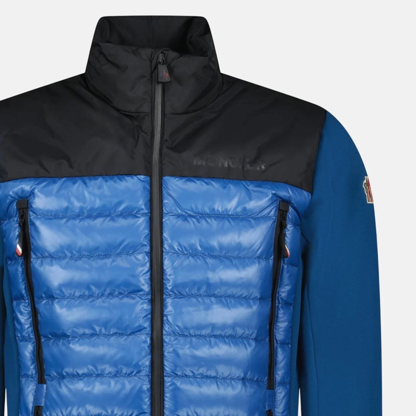 Moncler Grenoble Hybrid Ski Jacket Blue Black - Image 5