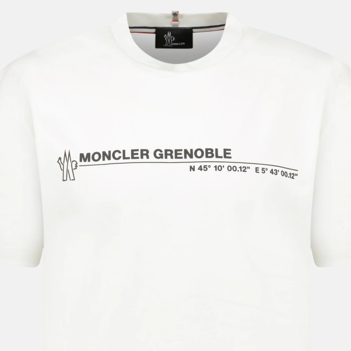 Moncler Grenoble Logo Cotton Jersey T-Shirt White - Image 3