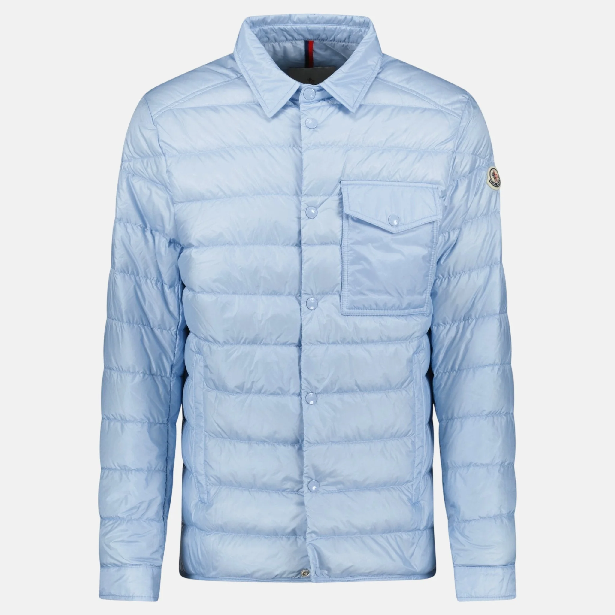 Moncler Tenibres Down Shirt Jacket Sky Blue