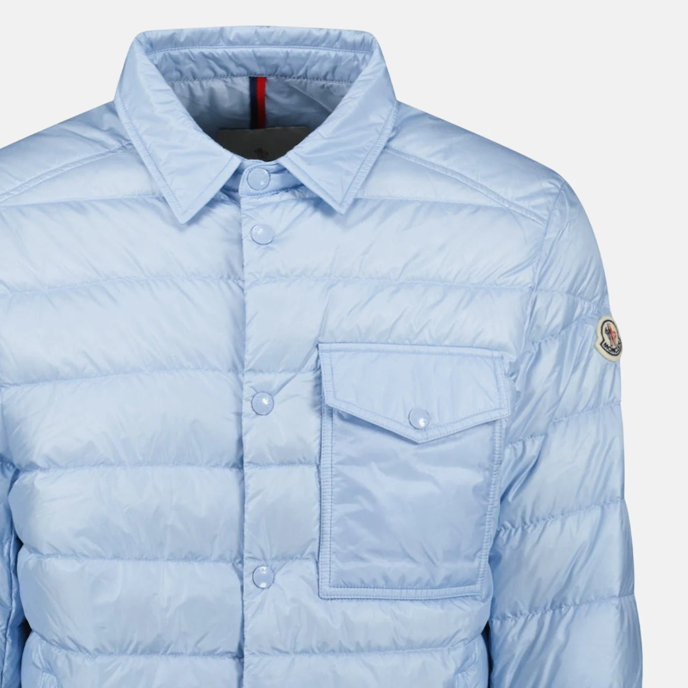 Moncler Tenibres Down Shirt Jacket Sky Blue - Image 5
