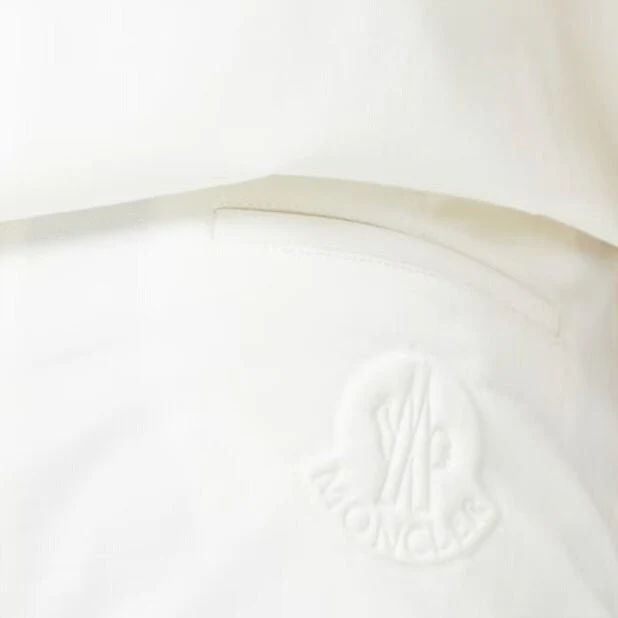 Moncler Zip Trousers White - Image 4