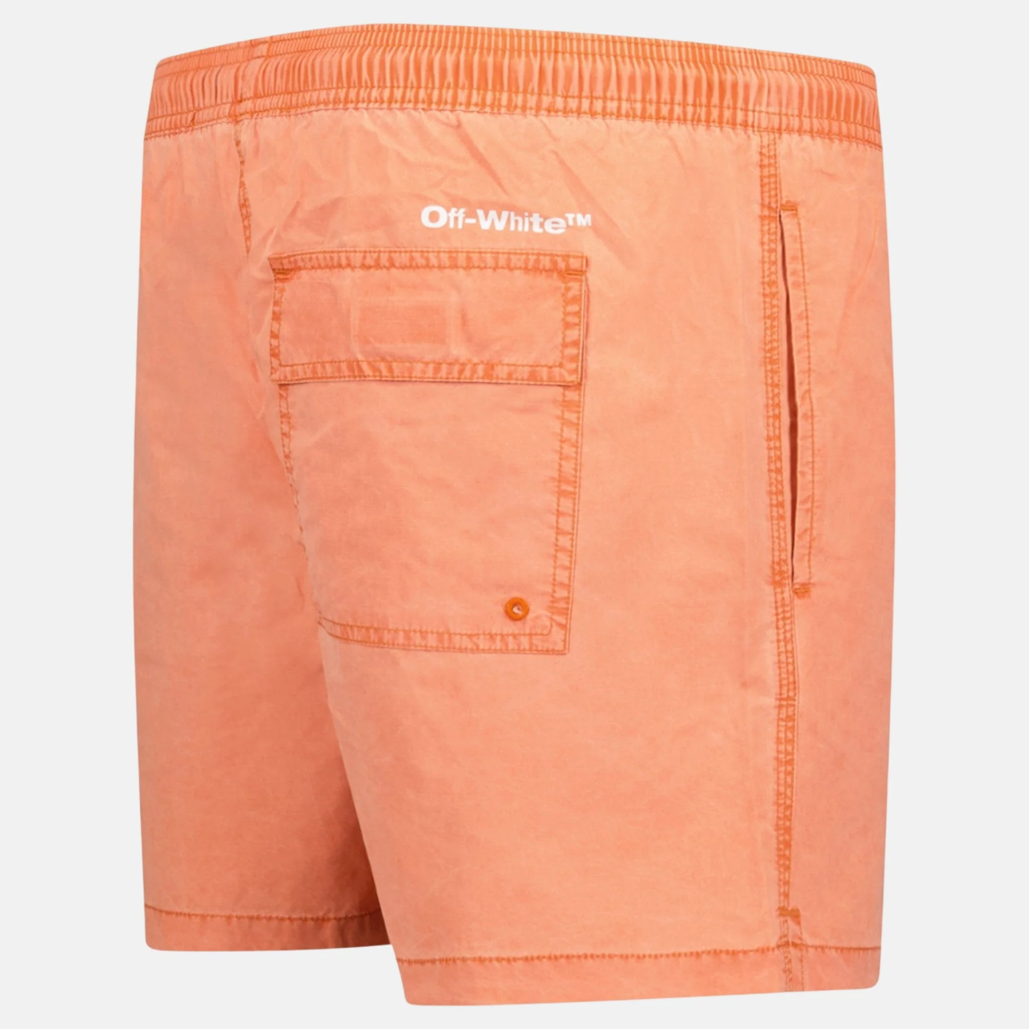 Off-White Bounce Off Sunset Swim Shorts Orange White - Image 2