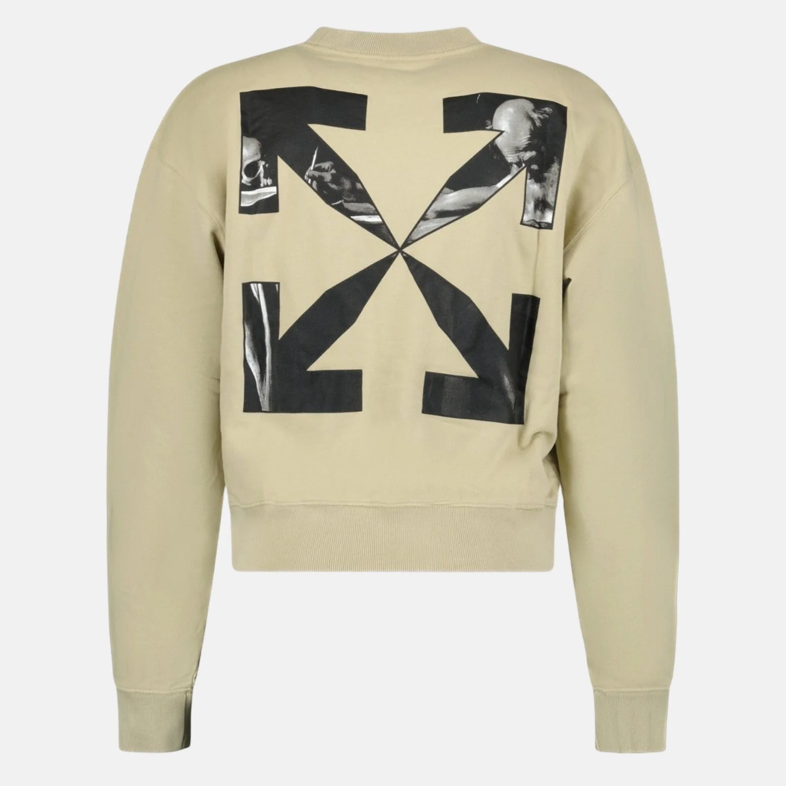 Off-White Caravaggio Arrow Sweatshirt Sand - Image 2