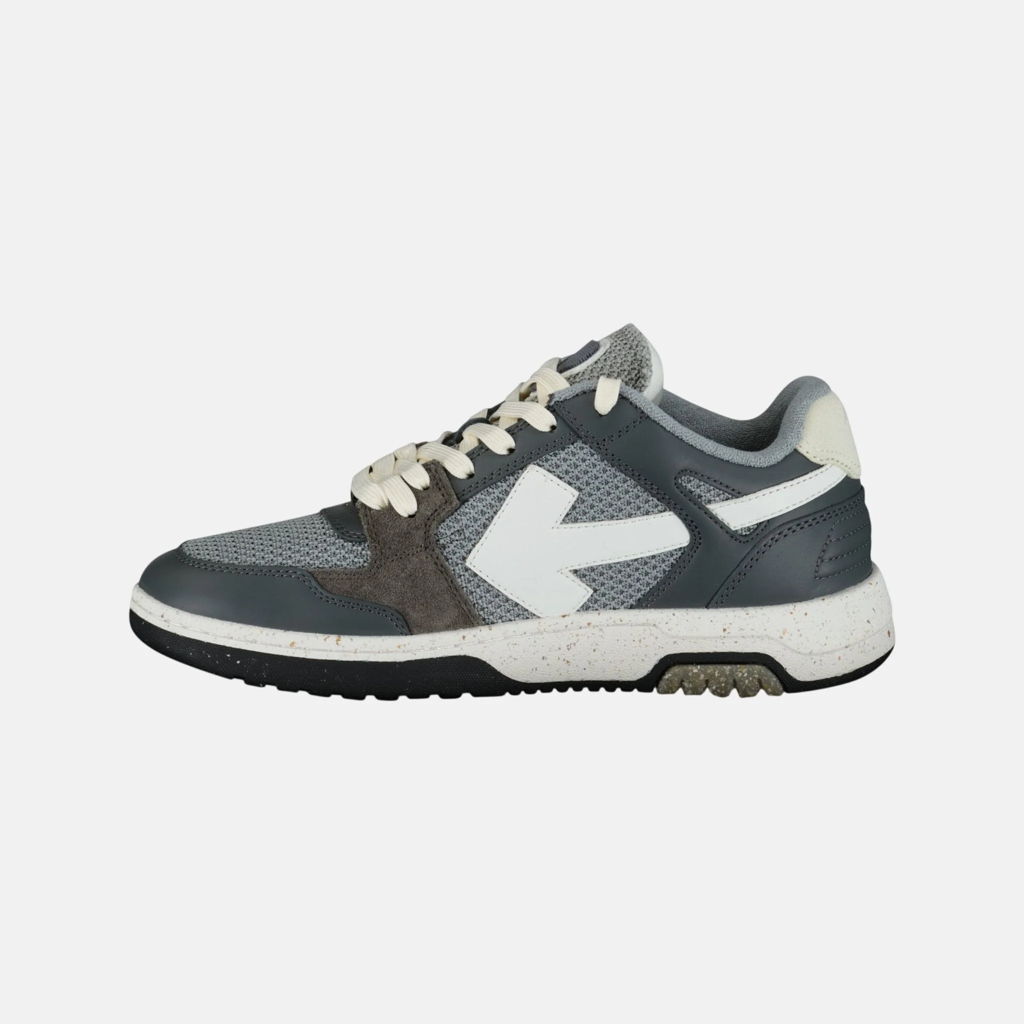 Off-White Out Of Office Low Mesh Trainers Grey - Image 4