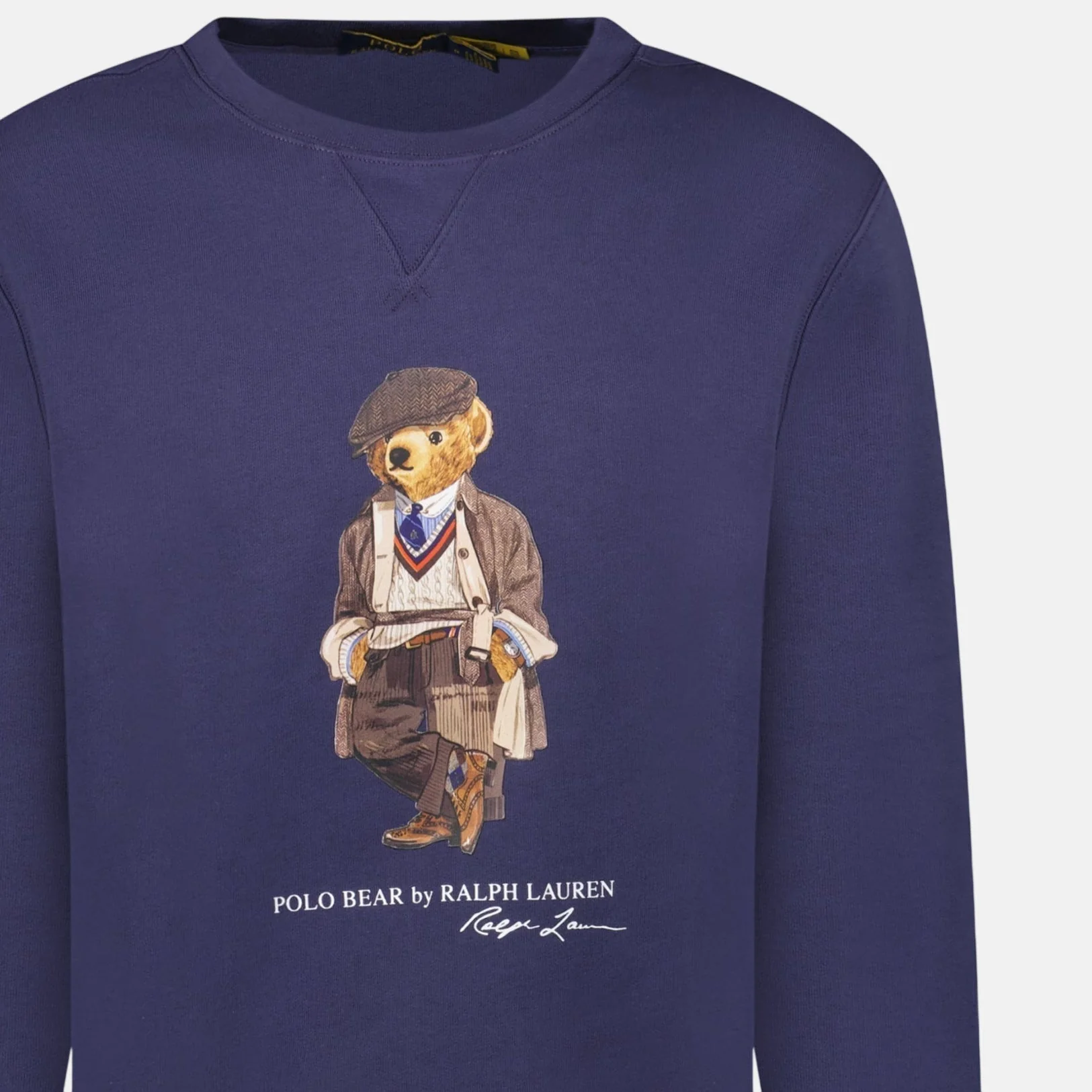 Ralph Lauren Bear Crew Sweatshirt Navy - Image 3