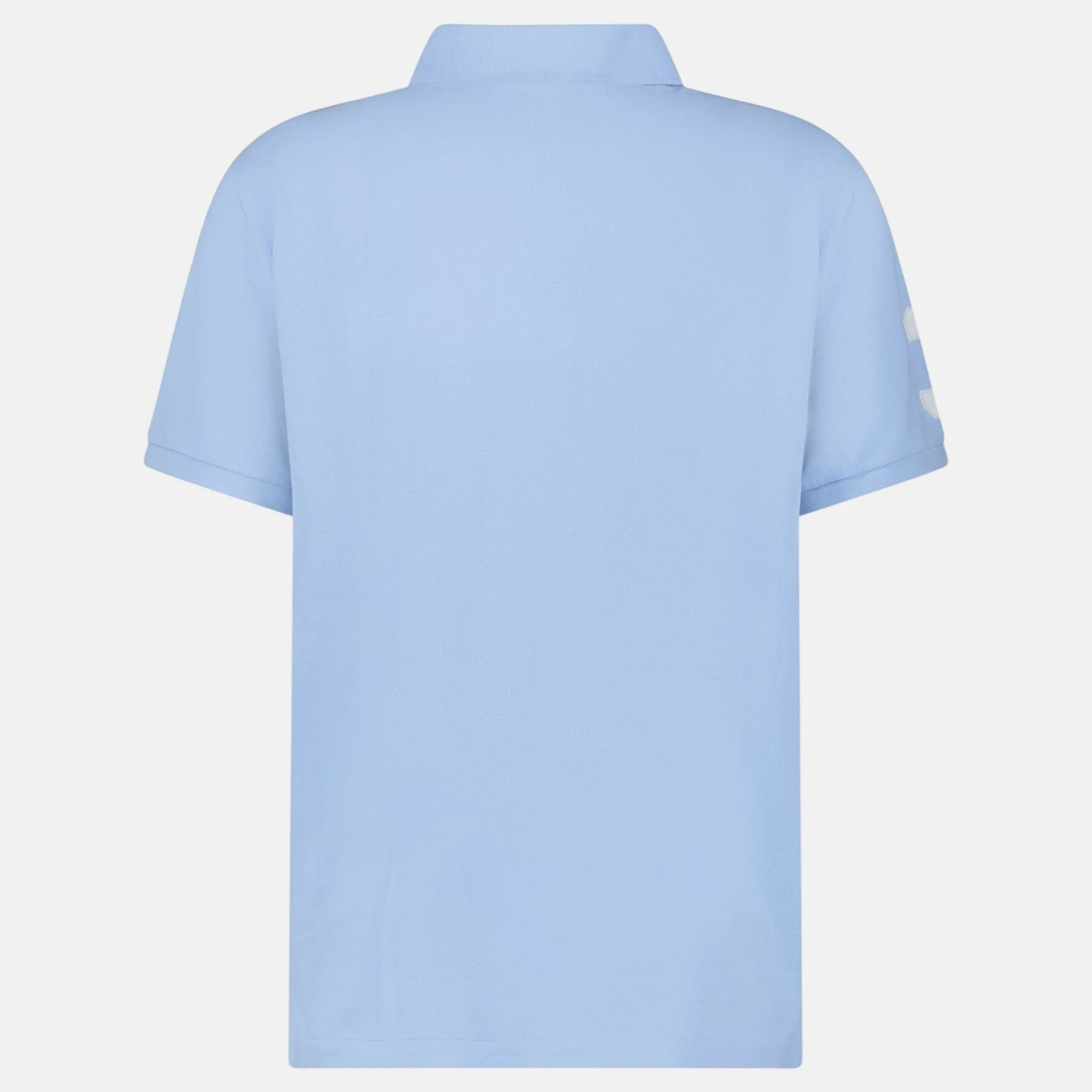 Ralph Lauren Big Pony Mesh Custom Slim Fit Polo Shirt Light Blue - Image 2