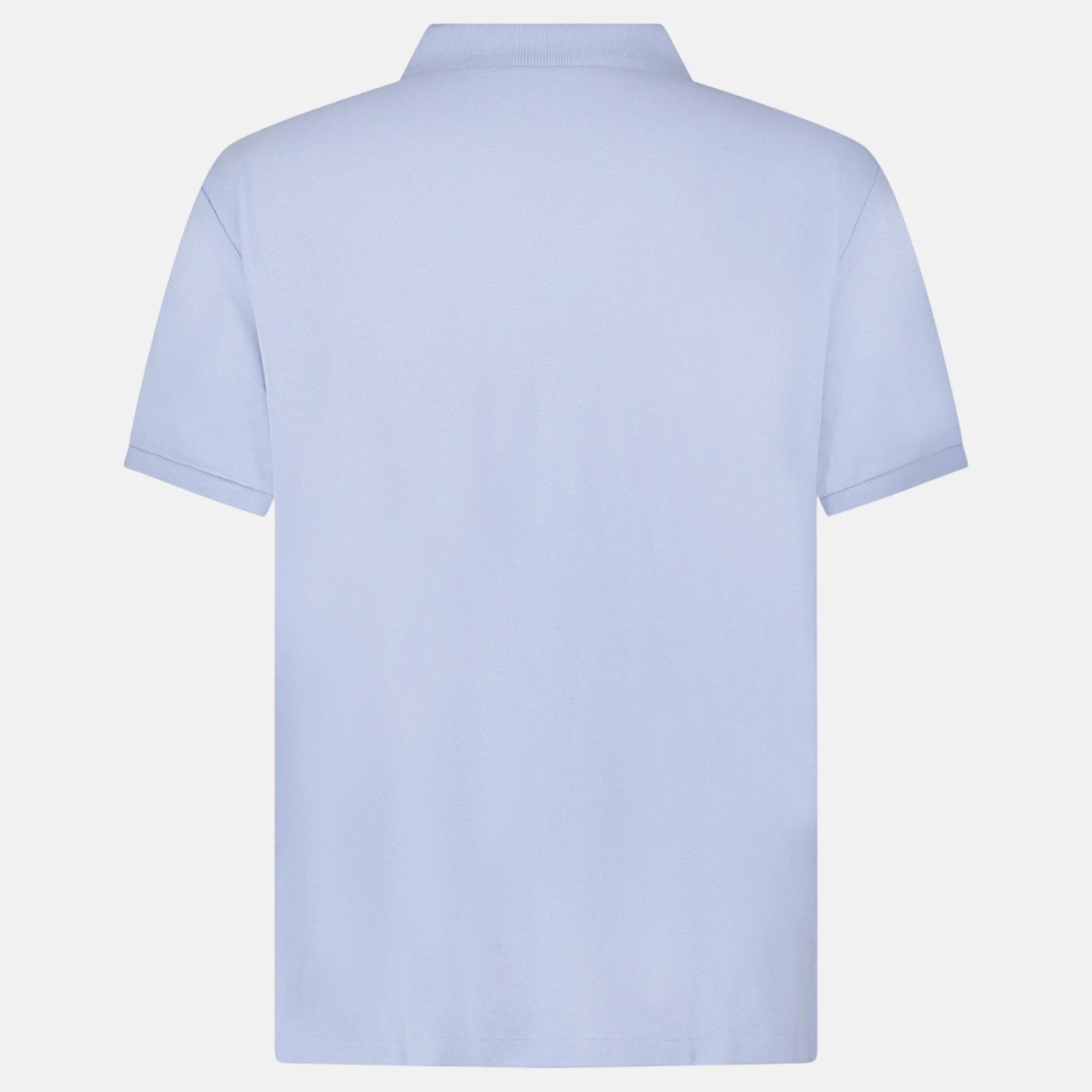 Ralph Lauren Cotton Mesh Custom Slim Fit Polo Shirt Light Blue - Image 2