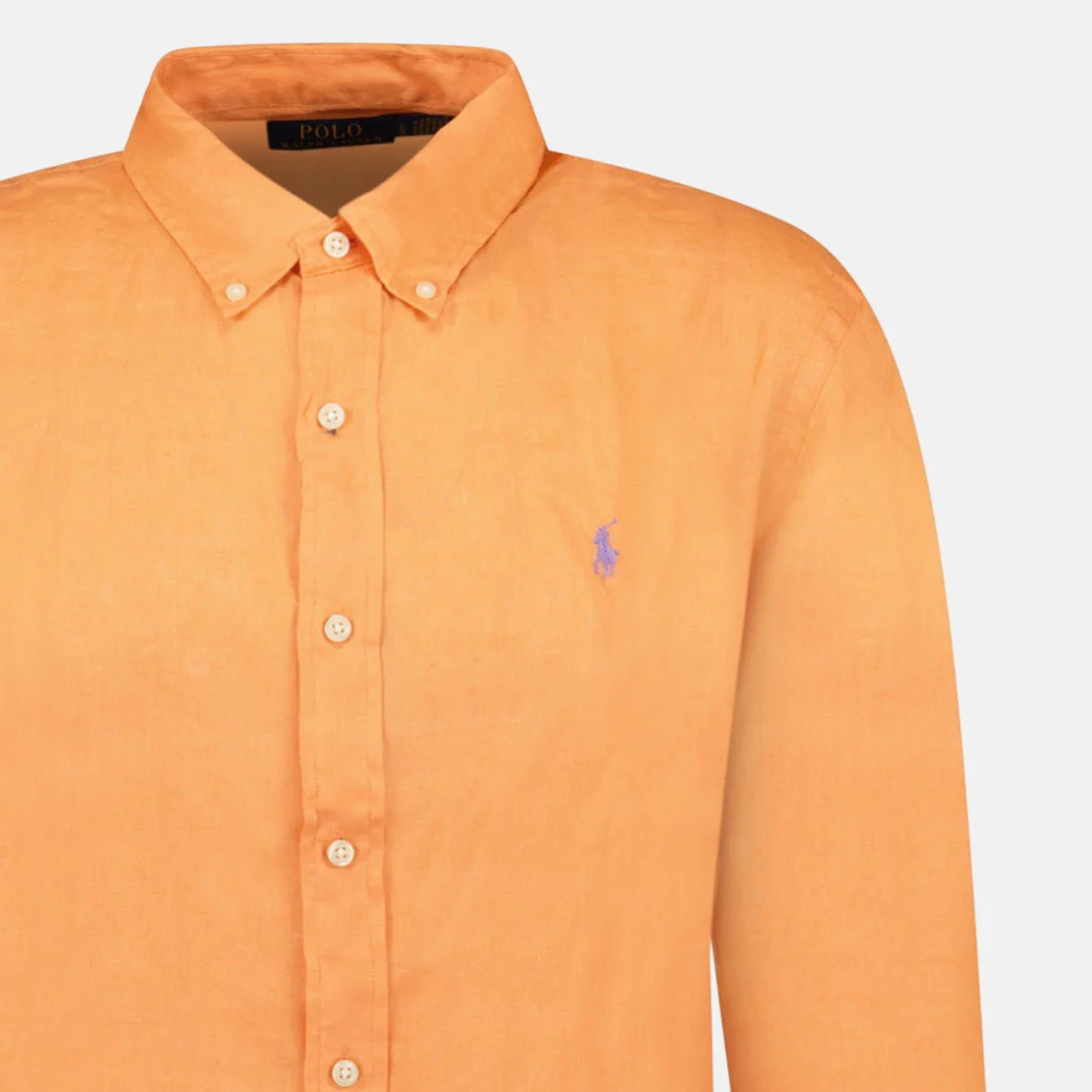 Ralph Lauren Custom Fit Linen Shirt Poppy - Image 2