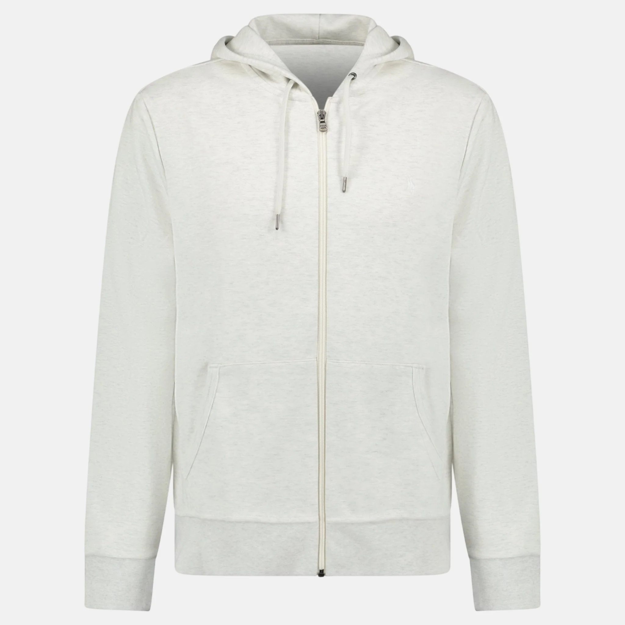 Ralph Lauren Double Knit Full Zip Hoodie Soho Heather