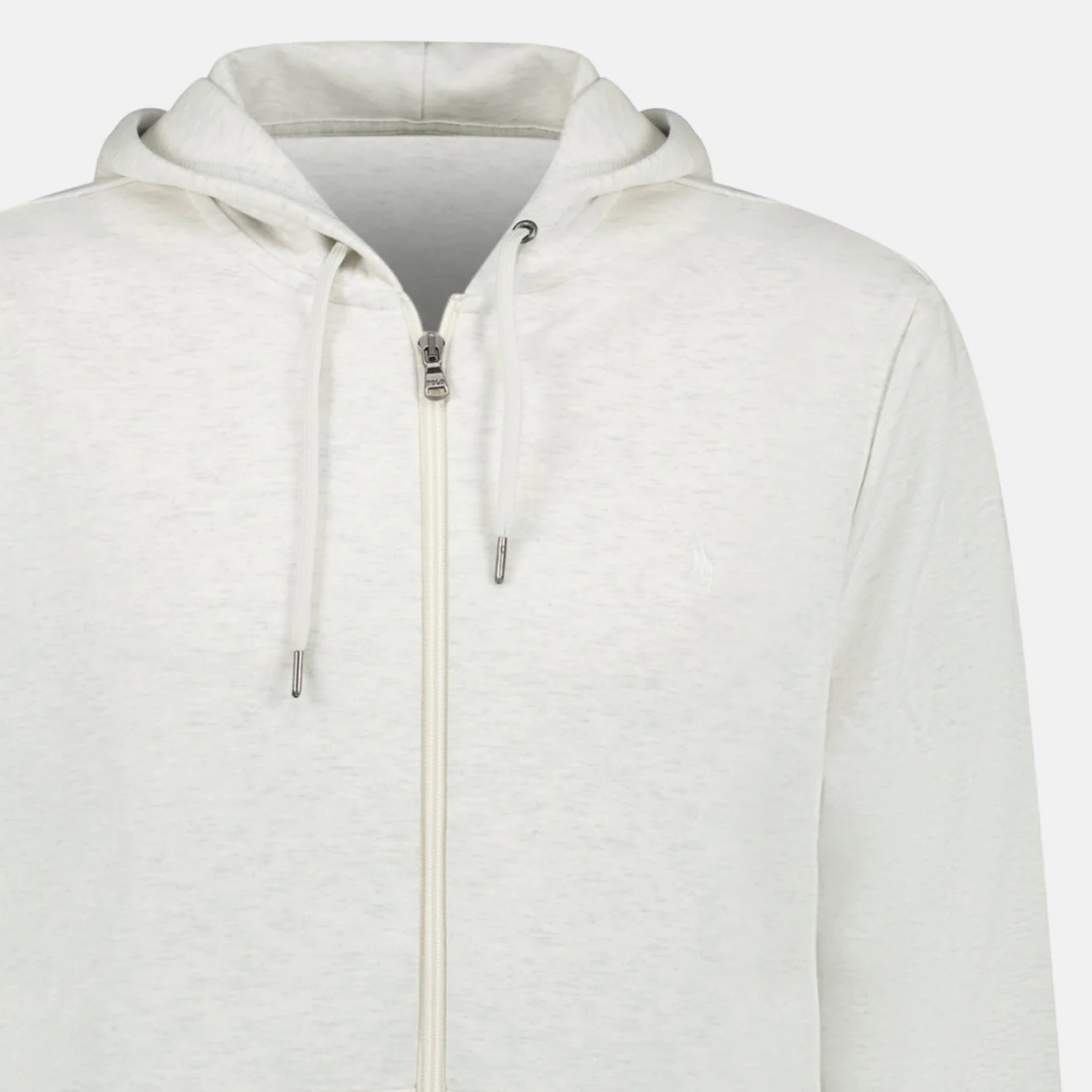 Ralph Lauren Double Knit Full Zip Hoodie Soho Heather - Image 2