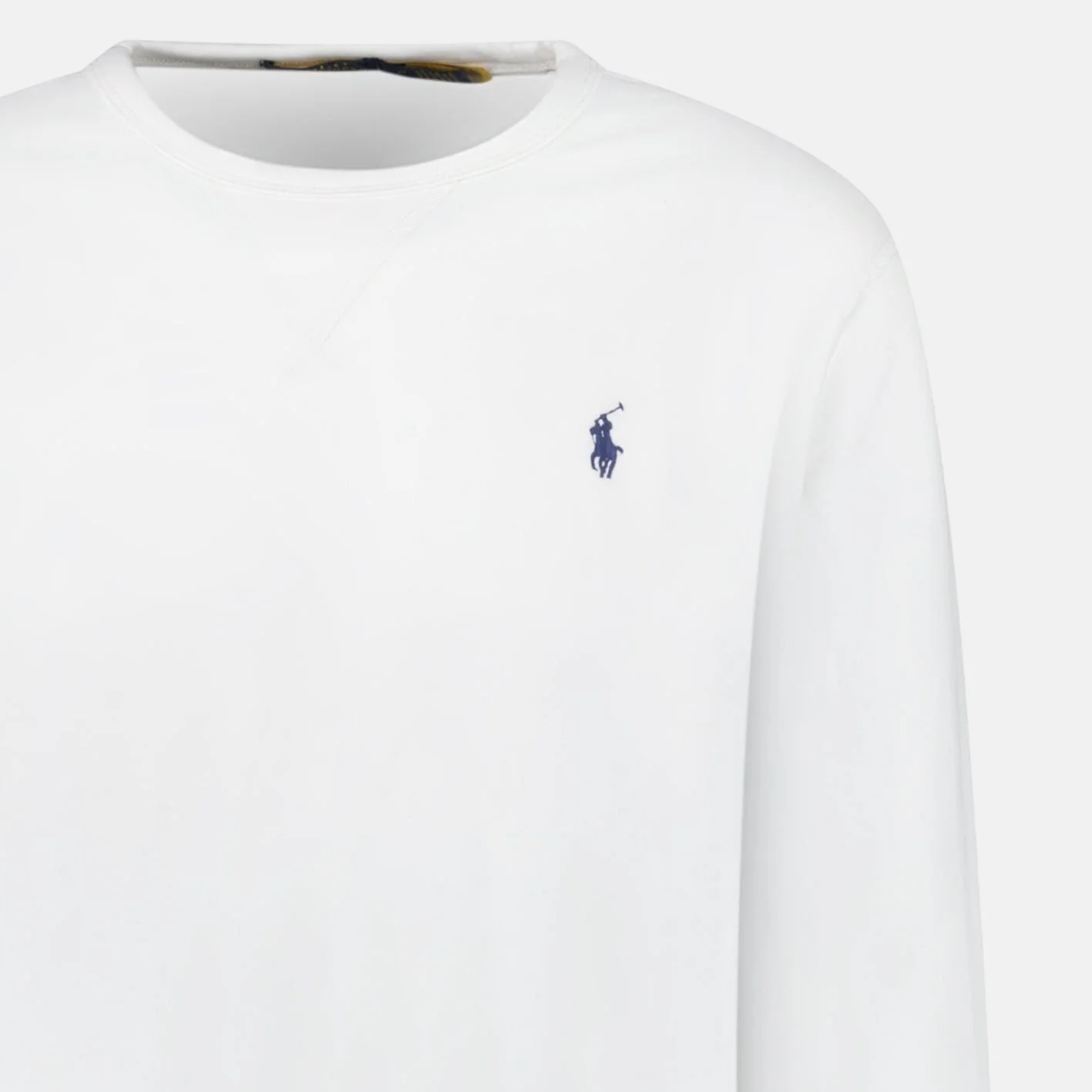 Ralph Lauren Fleece Crew Sweatshirt White - Image 3