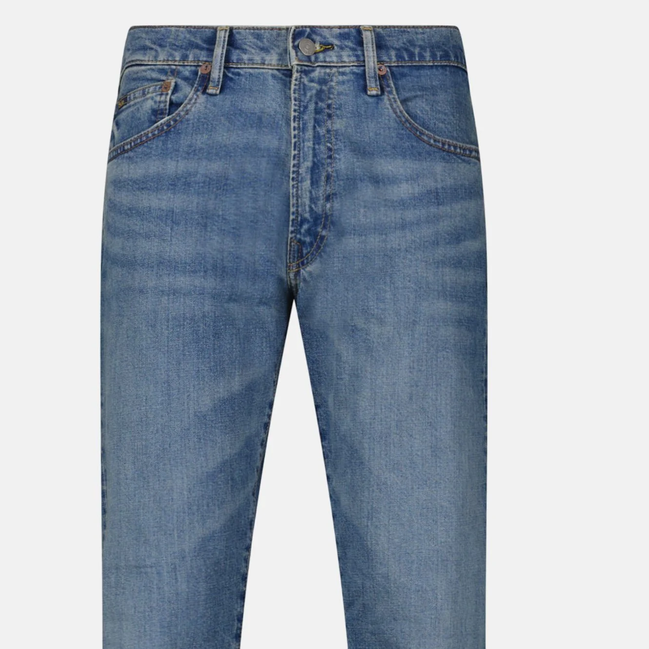 Ralph Lauren Hampton Straight Stretch Jeans Mid Wash - Image 3