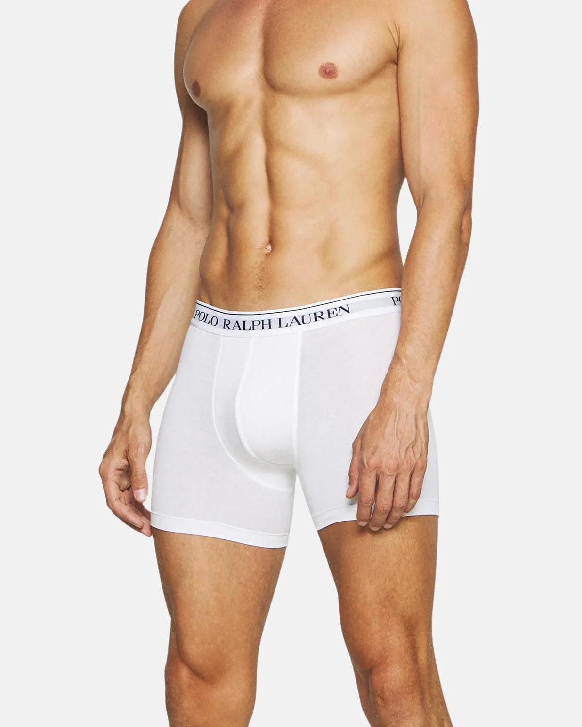 RALPH LAUREN 3 PACK BOXER BRIEF TRUNKS WHITE BLACK GREY - Image 2