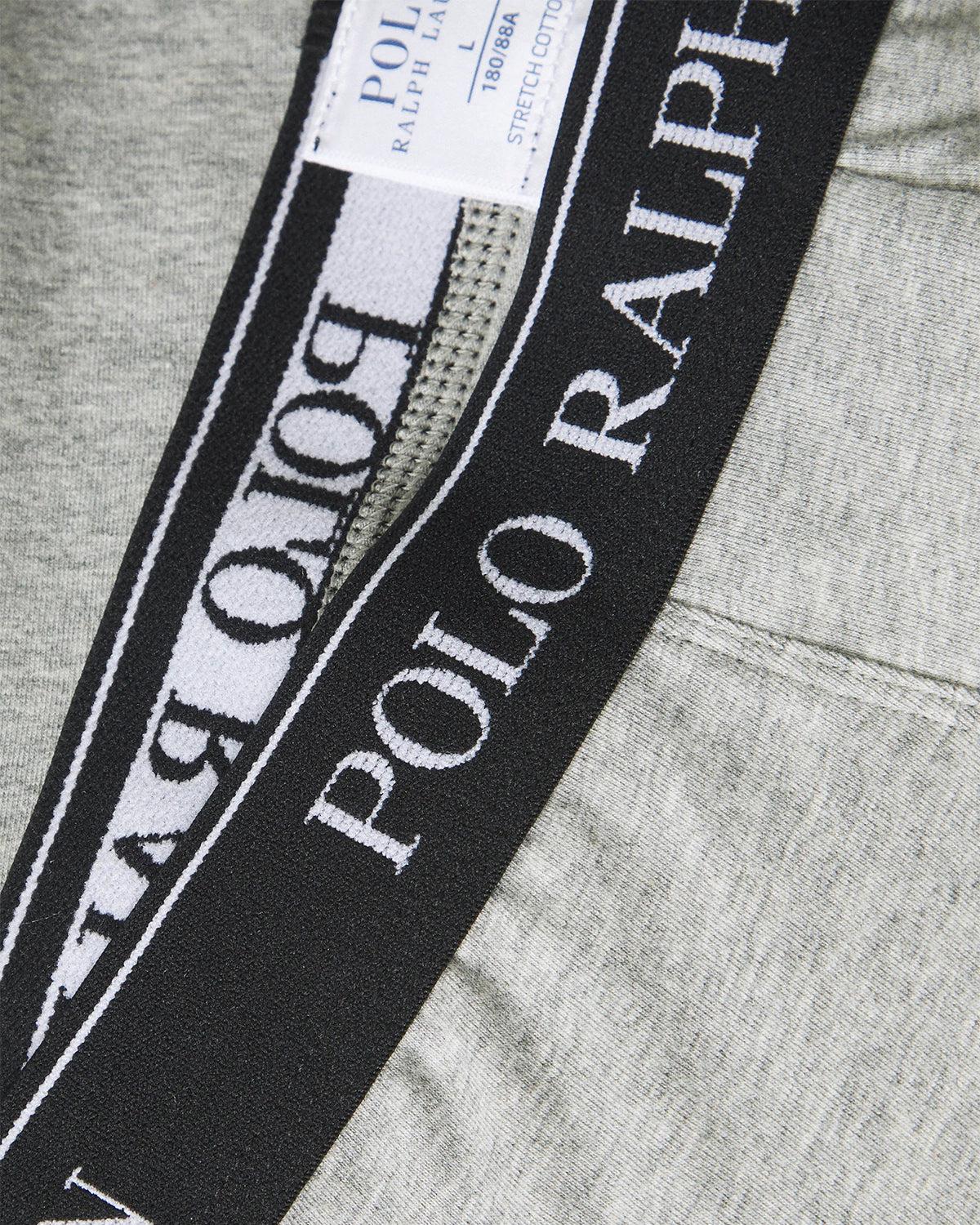 RALPH LAUREN 3 PACK BOXER BRIEF TRUNKS WHITE BLACK GREY - Image 3