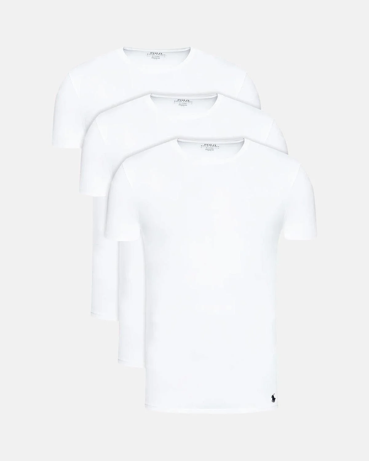 RALPH LAUREN 3-PACK T-SHIRTS WHITE