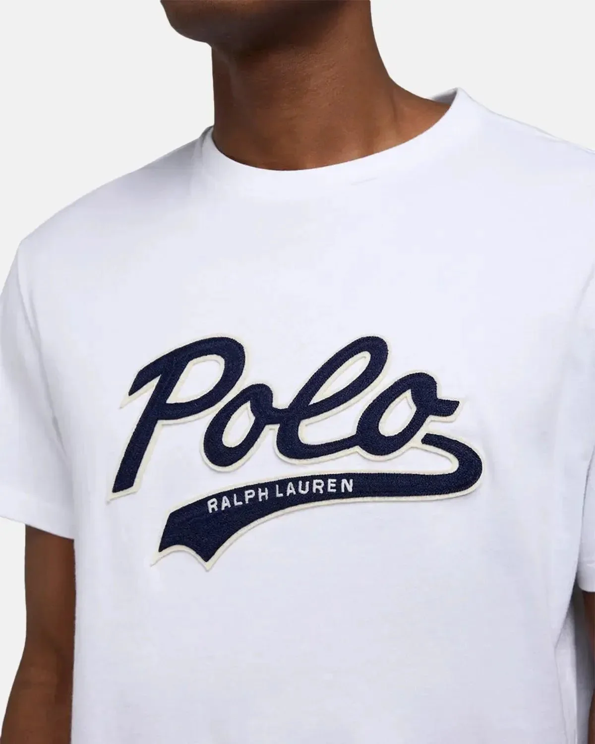 RALPH LAUREN MENS CLASSIC FIT POLO SWOOSH T-SHIRT WHITE - Image 4