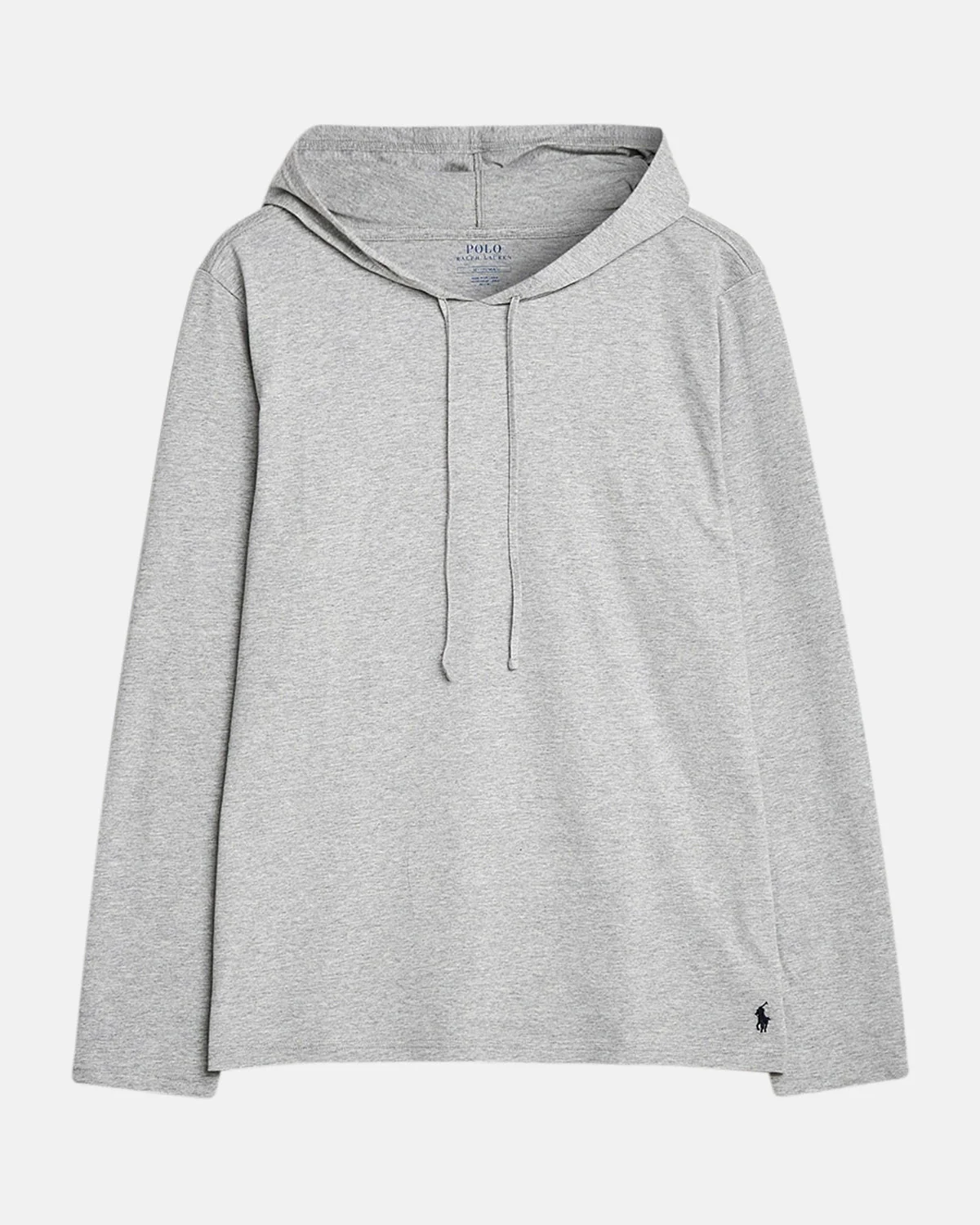 RALPH LAUREN COTTON JERSEY SLEEP HOODIE ANDOVER HEATHER