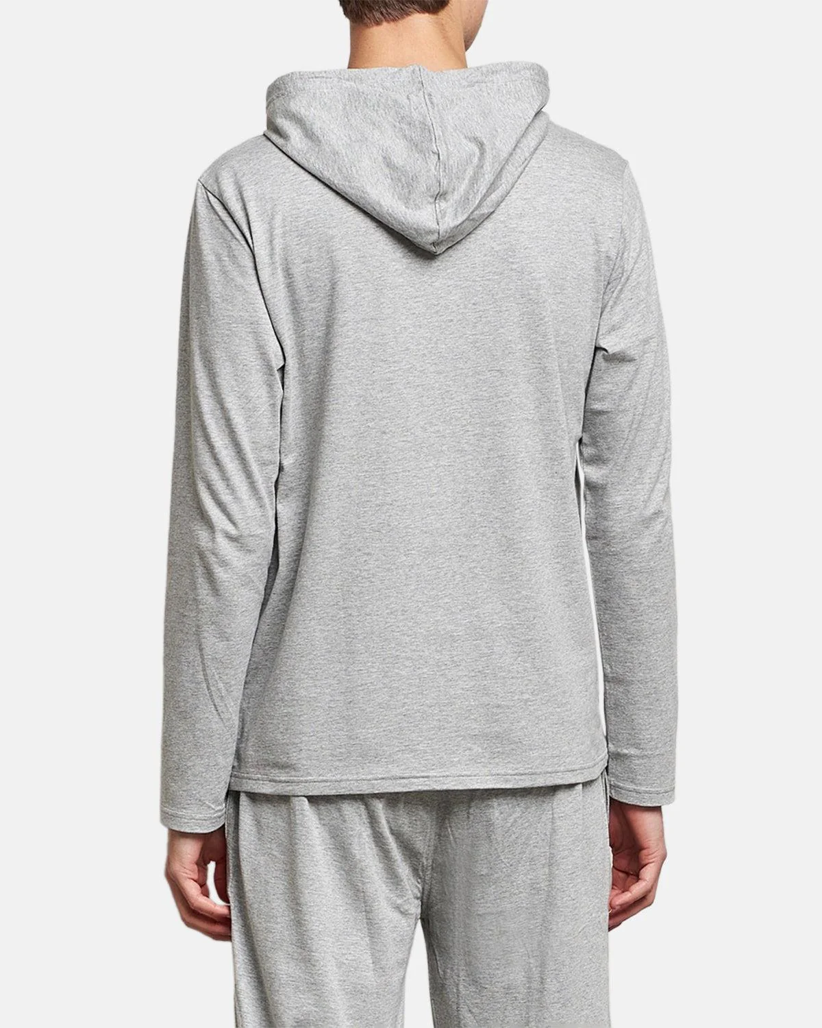RALPH LAUREN COTTON JERSEY SLEEP HOODIE ANDOVER HEATHER - Image 3