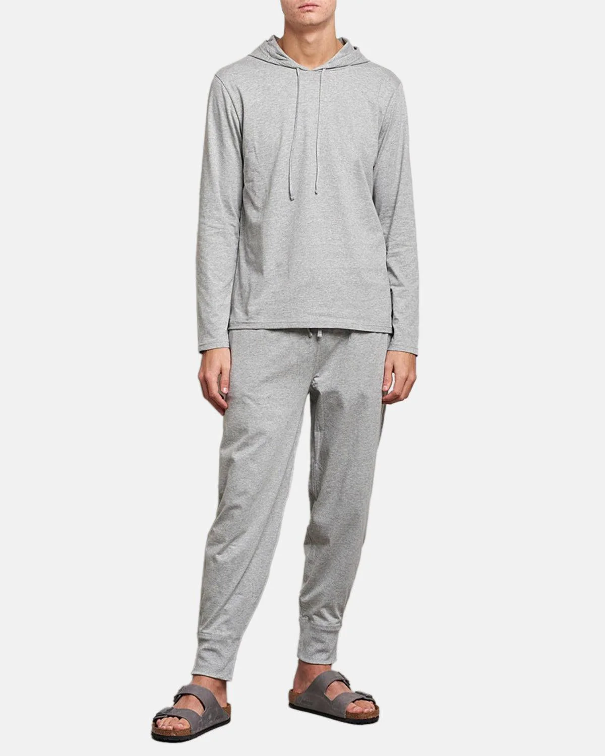 RALPH LAUREN COTTON JERSEY SLEEP HOODIE ANDOVER HEATHER - Image 4