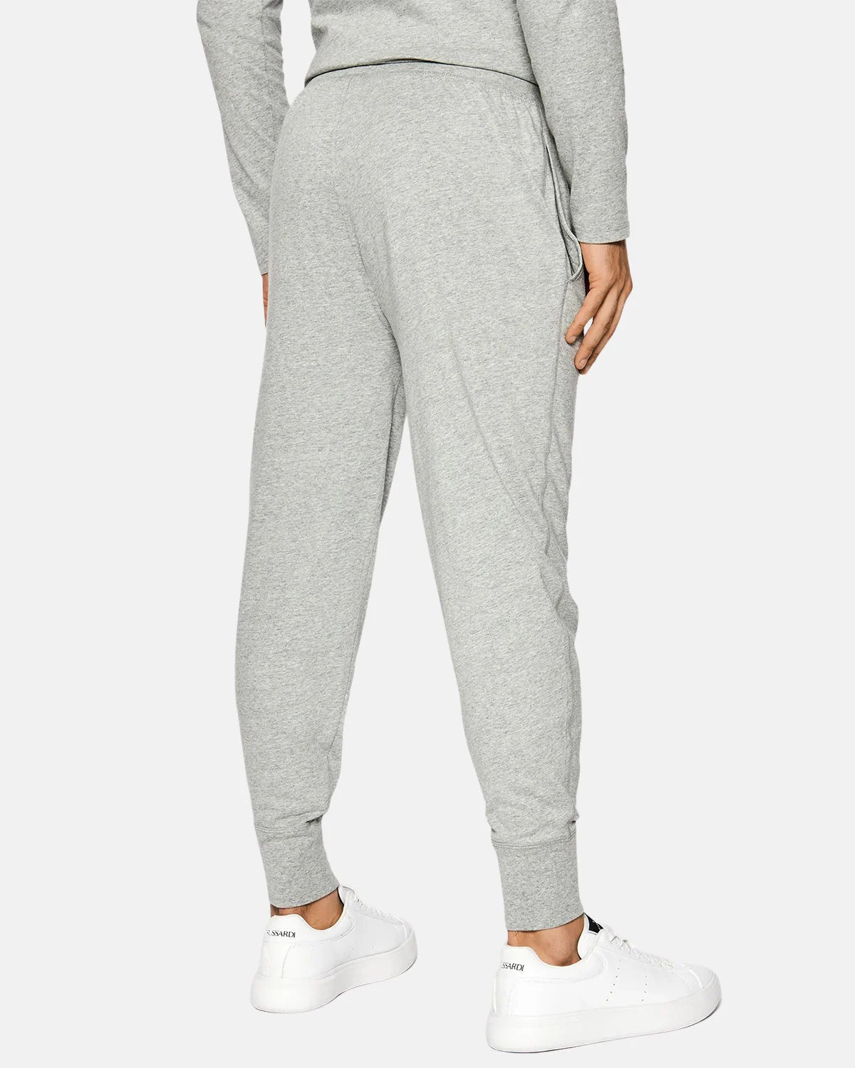 RALPH LAUREN COTTON JERSEY SLEEP JOGGERS HEATHER GREY - Image 3