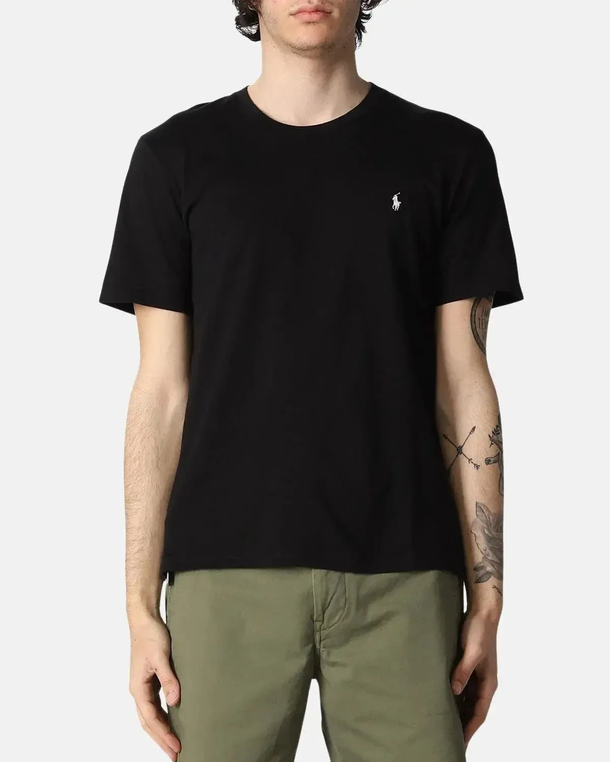 RALPH LAUREN MENS COTTON JERSEY T-SHIRT BLACK - Image 2