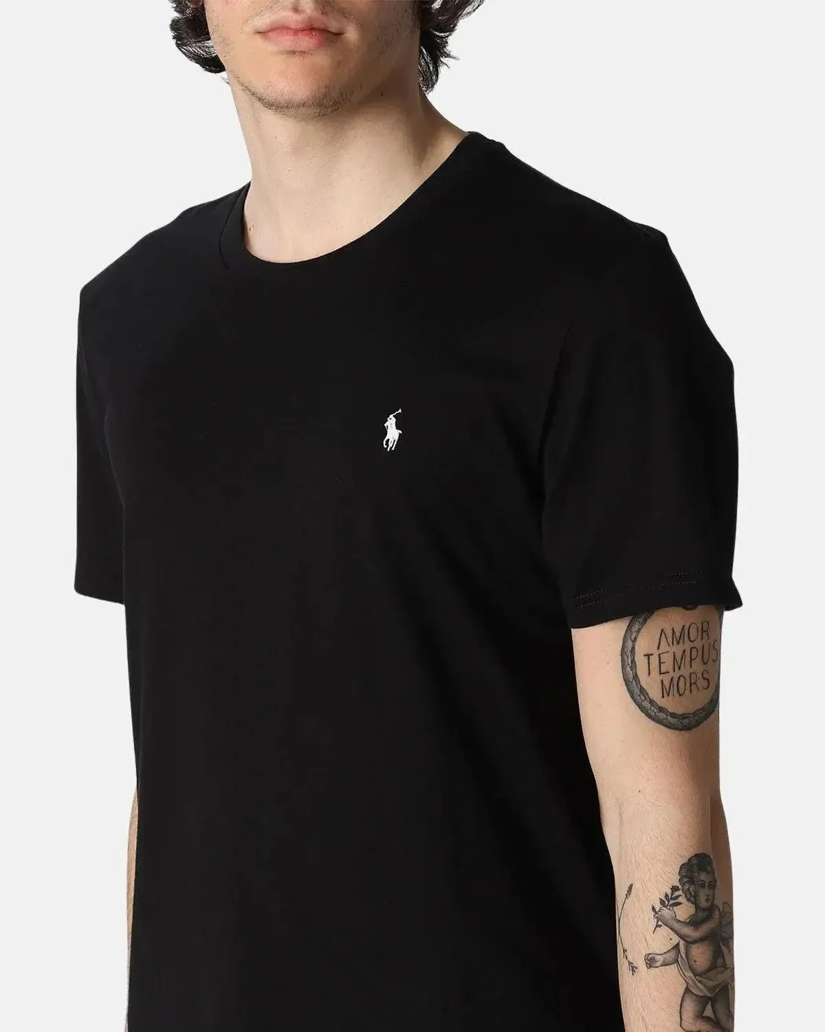 RALPH LAUREN MENS COTTON JERSEY T-SHIRT BLACK - Image 5