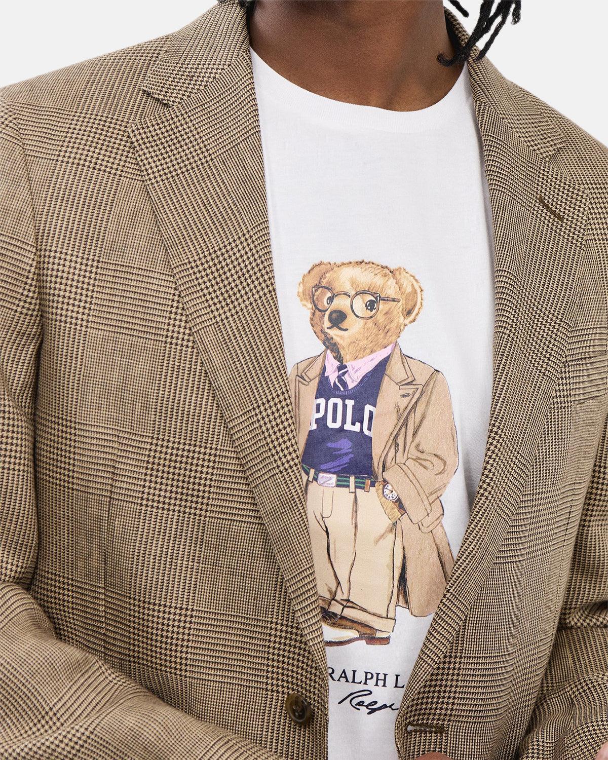 RALPH LAUREN CUSTOM SLIM FIT BEAR JERSEY T-SHIRT WHITE - Image 5