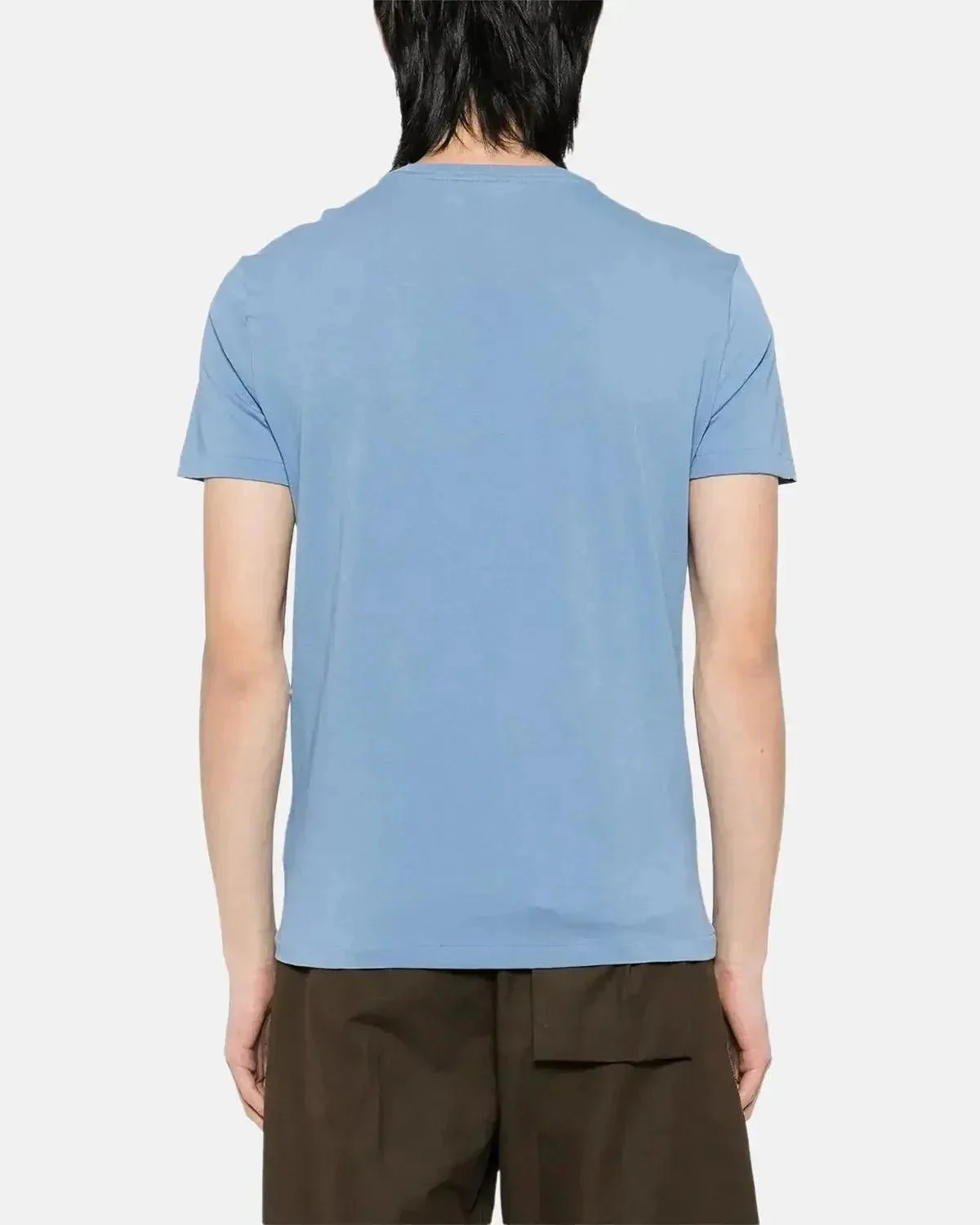 RALPH LAUREN CUSTOM SLIM FIT JERSEY T-SHIRT CAMPUS BLUE - Image 3