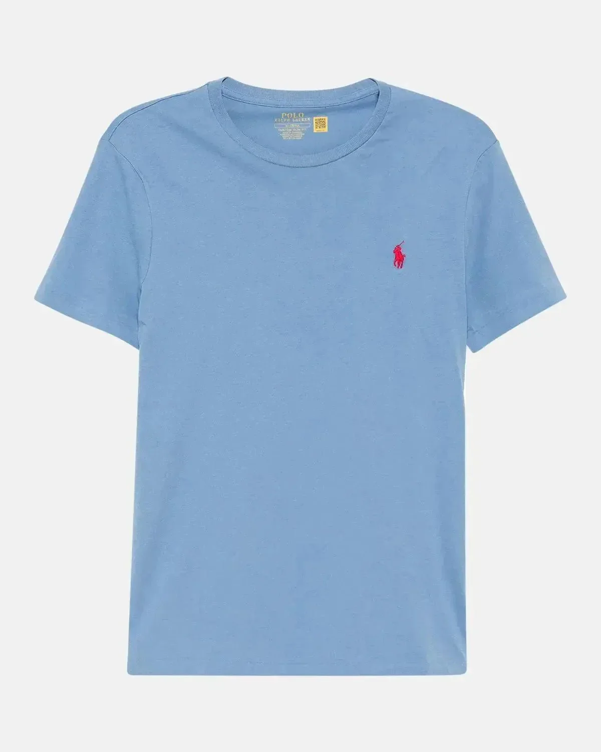 RALPH LAUREN CUSTOM SLIM FIT JERSEY T-SHIRT CAMPUS BLUE - Image 4