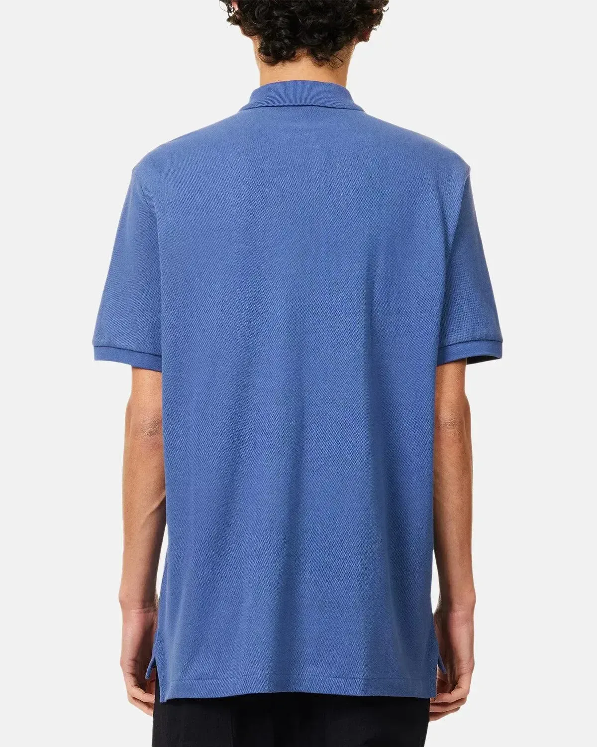 RALPH LAUREN MENS CUSTOM SLIM FIT MESH POLO SHIRT EARTH BLUE - Image 3