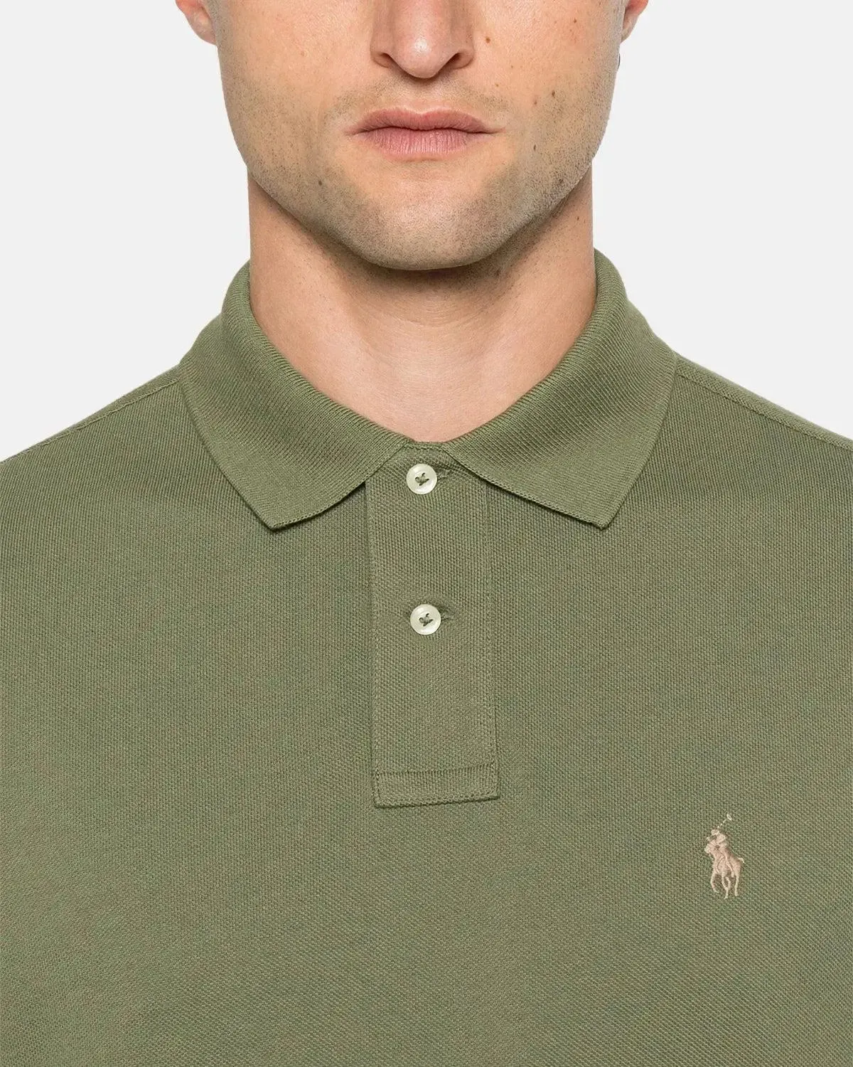 RALPH LAUREN MENS CUSTOM SLIM FIT MESH POLO SHIRT GARDEN TRAIL - Image 5