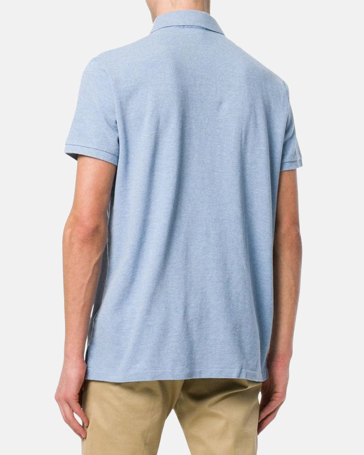 RALPH LAUREN CUSTOM SLIM FIT POLO SHIRT JAMAICA BLUE - Image 3