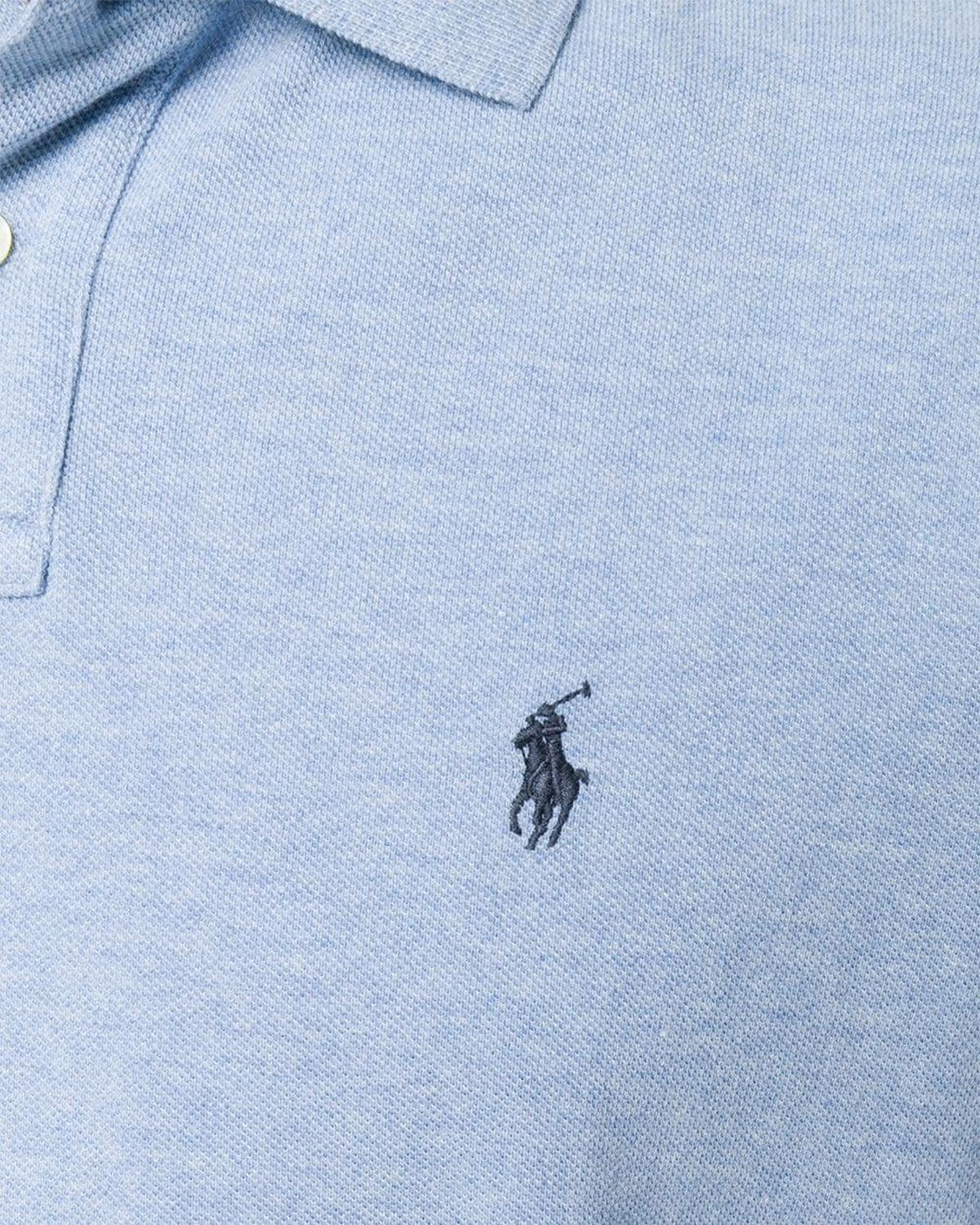 RALPH LAUREN CUSTOM SLIM FIT POLO SHIRT JAMAICA BLUE - Image 4
