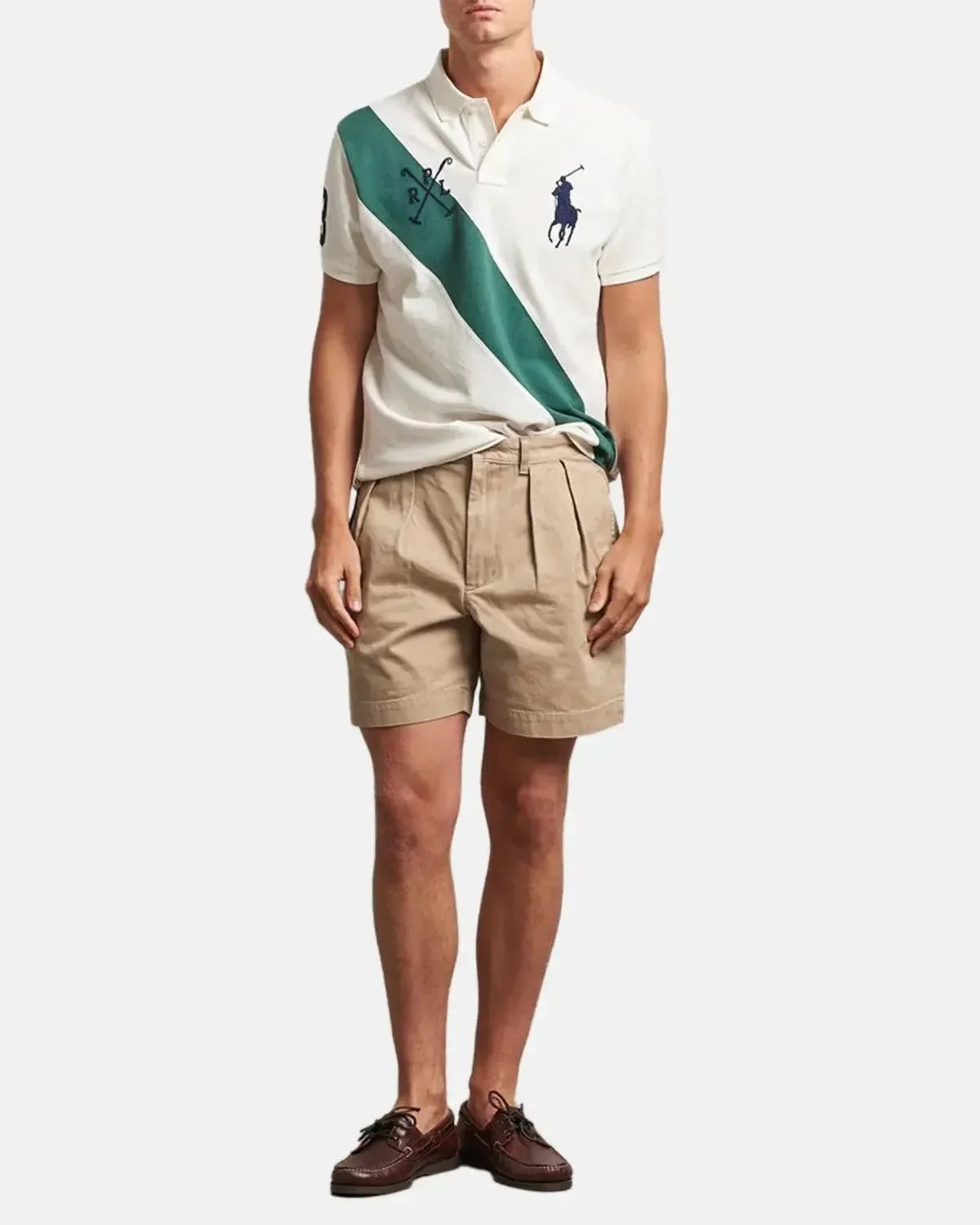 RALPH LAUREN MENS CUSTOM SLIM FIT TEAM COLOURS POLO SHIRT NEVIS WASHED FOREST - Image 4