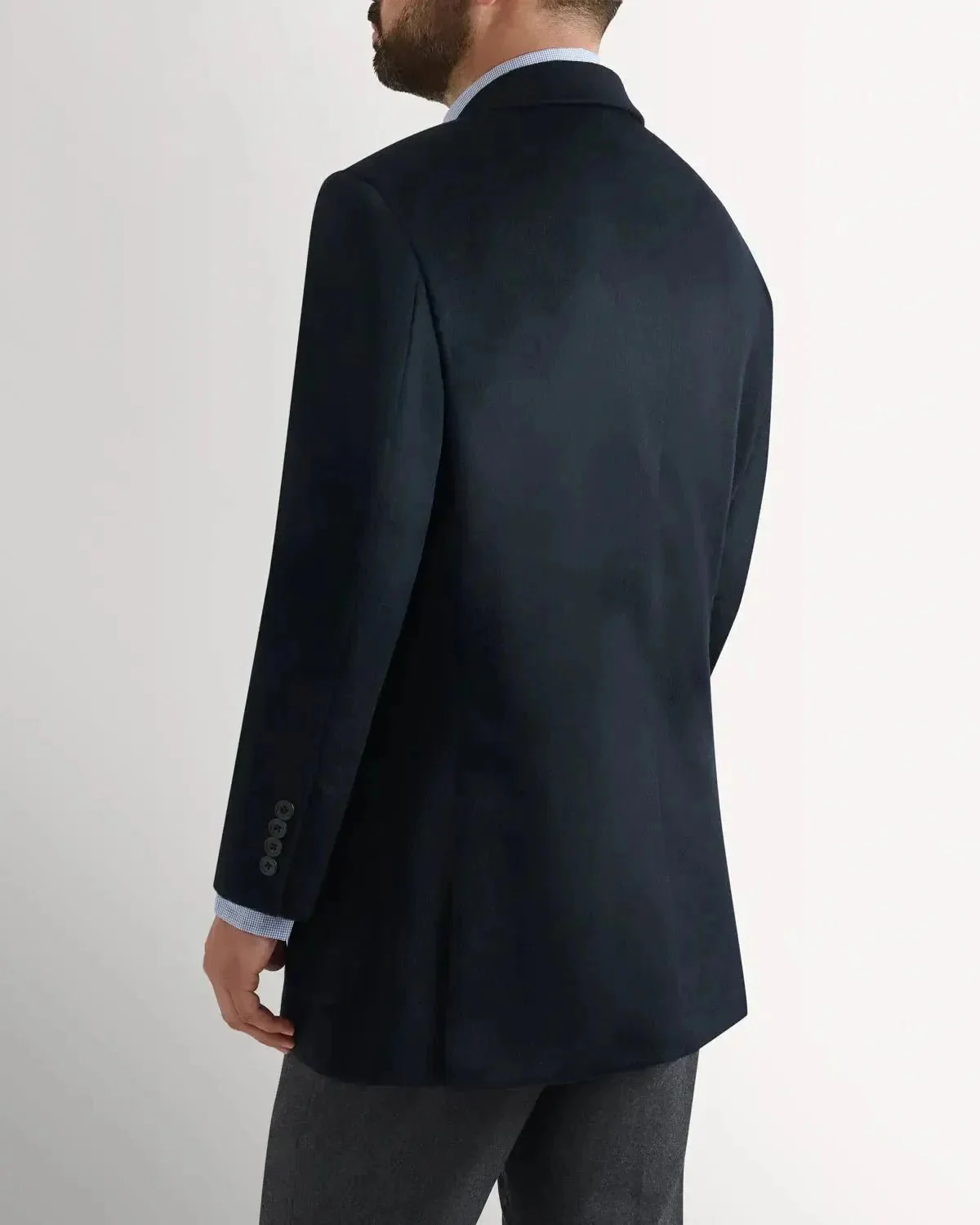 Richard James Cashmere Mix Jacket Navy - Image 4