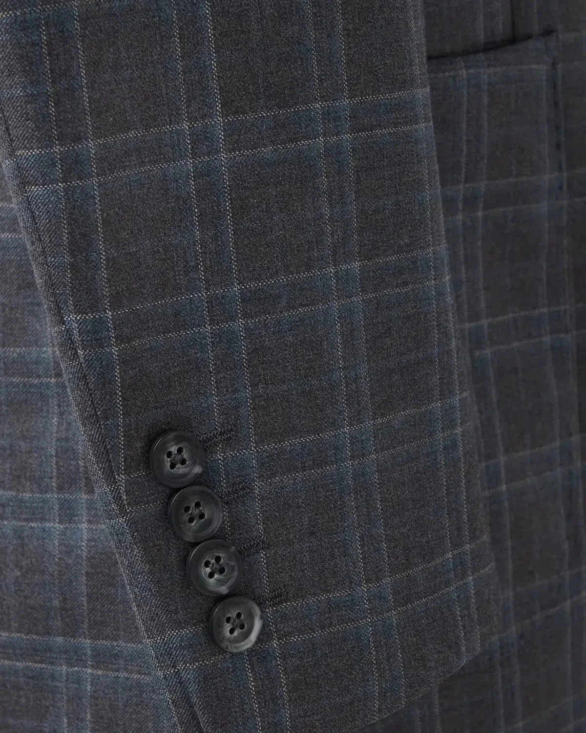 Richard James Check Jacket Charcoal - Image 4