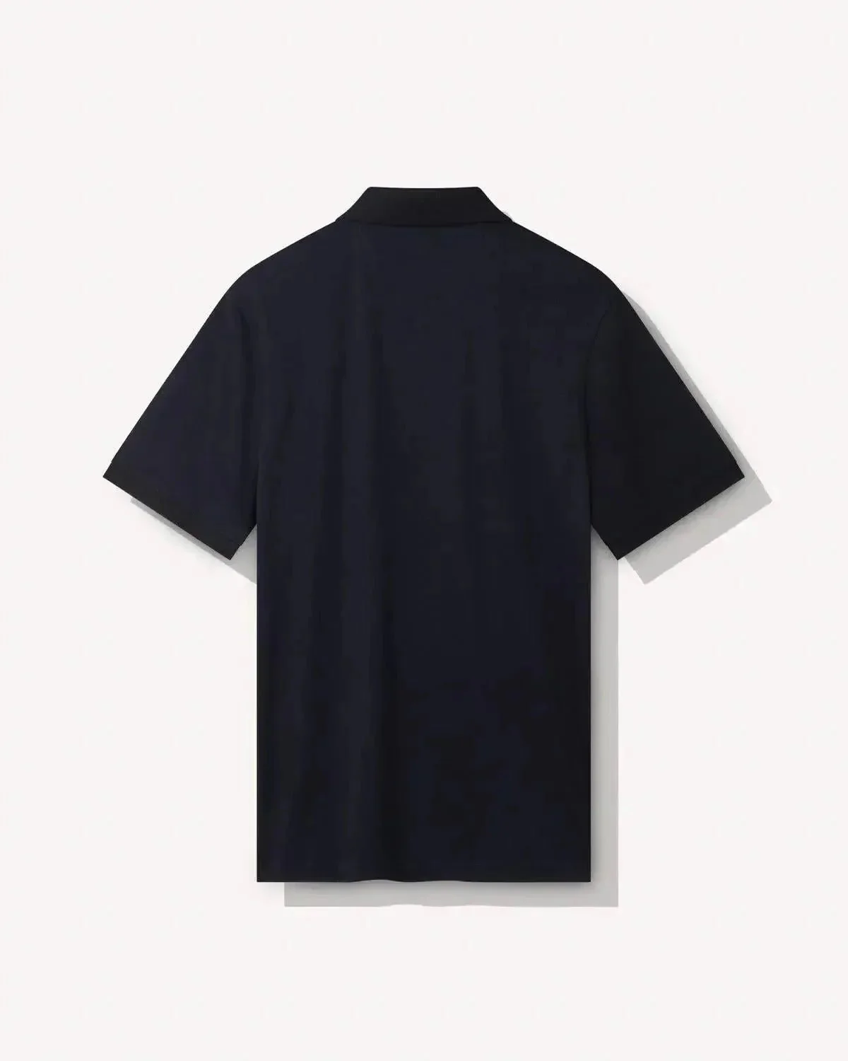Richard James Mercerised Cotton Polo Shirt Navy - Image 4