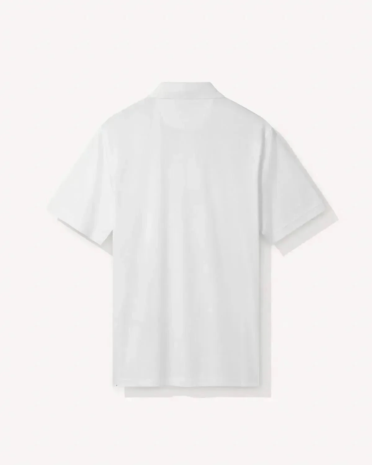 Richard James Mercerised Cotton Polo Shirt White - Image 4