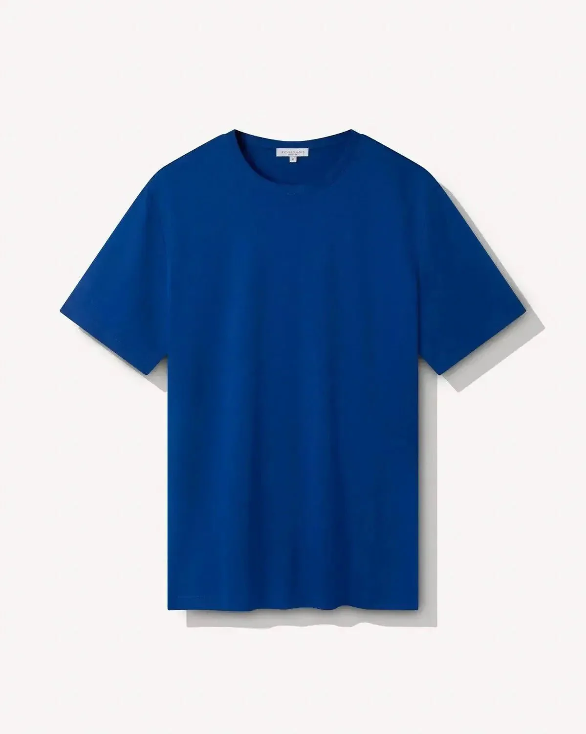 Richard James Mercerised Cotton T-Shirt Air Force Blue