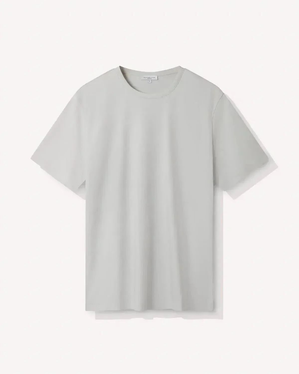 Richard James Mercerised Cotton T-Shirt Dove Grey