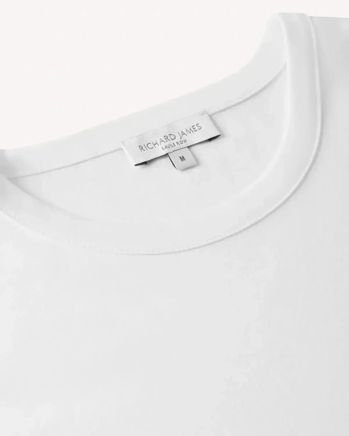 Richard James Mercerised Cotton T-Shirt White - Image 5