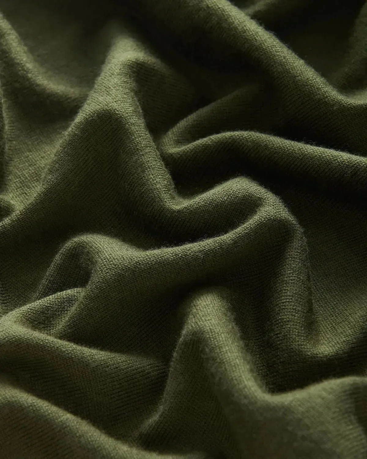 Richard James Merino Wool Collared Knit Sage - Image 5