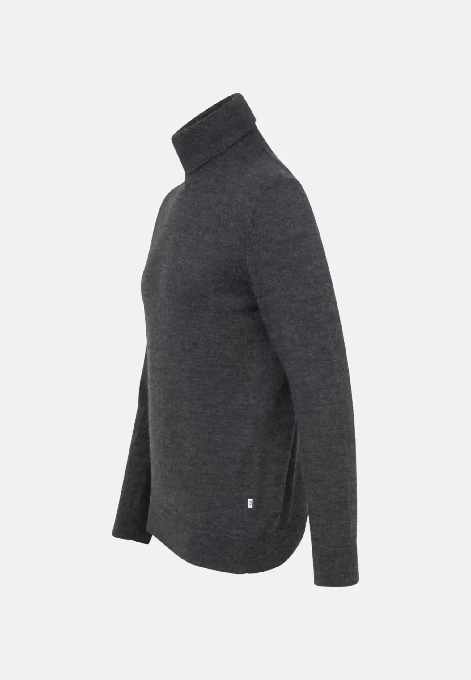 Seidensticker Mens Merino Wool Roll Neck Knit Grey - Image 5