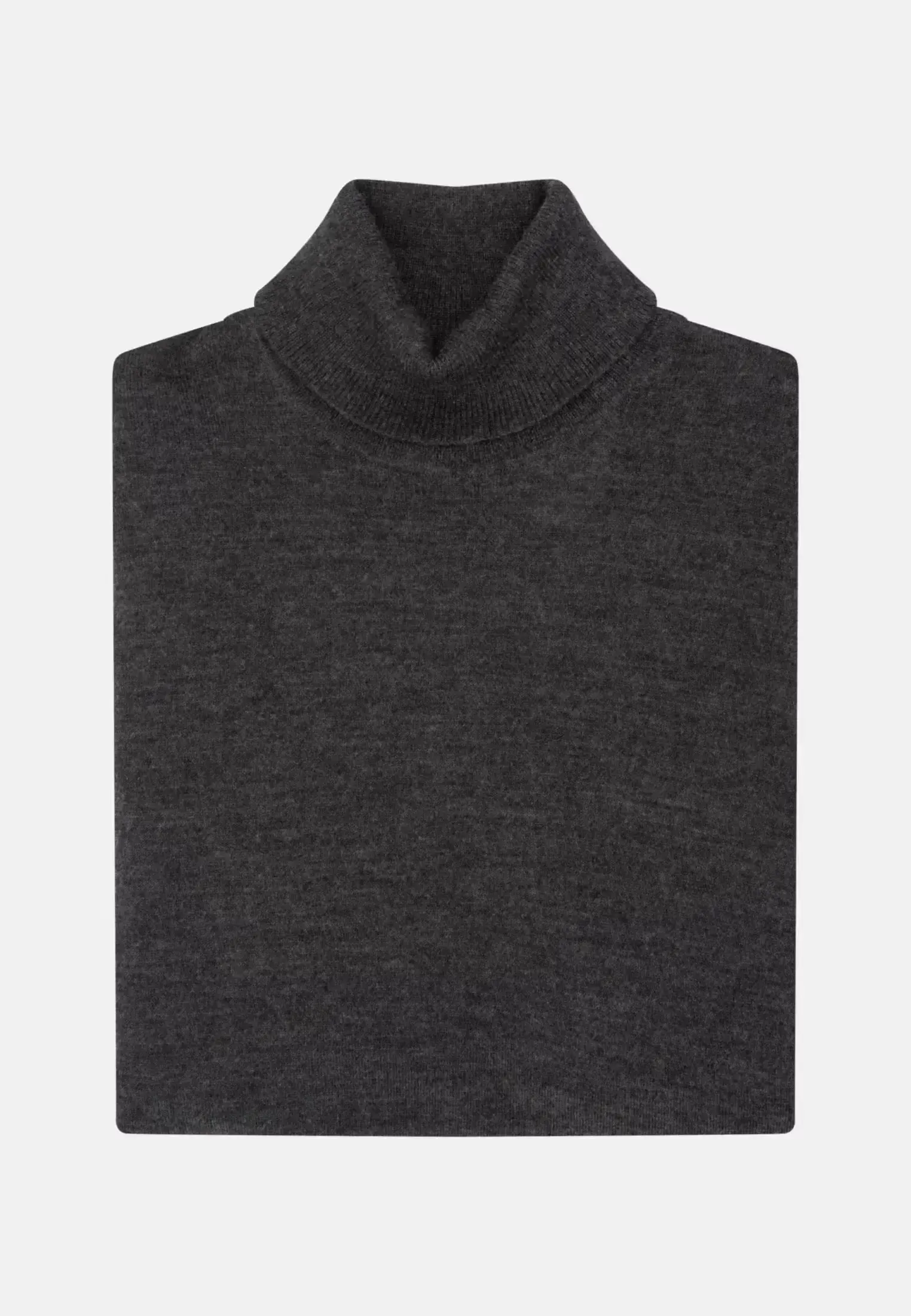 Seidensticker Mens Merino Wool Roll Neck Knit Grey - Image 7