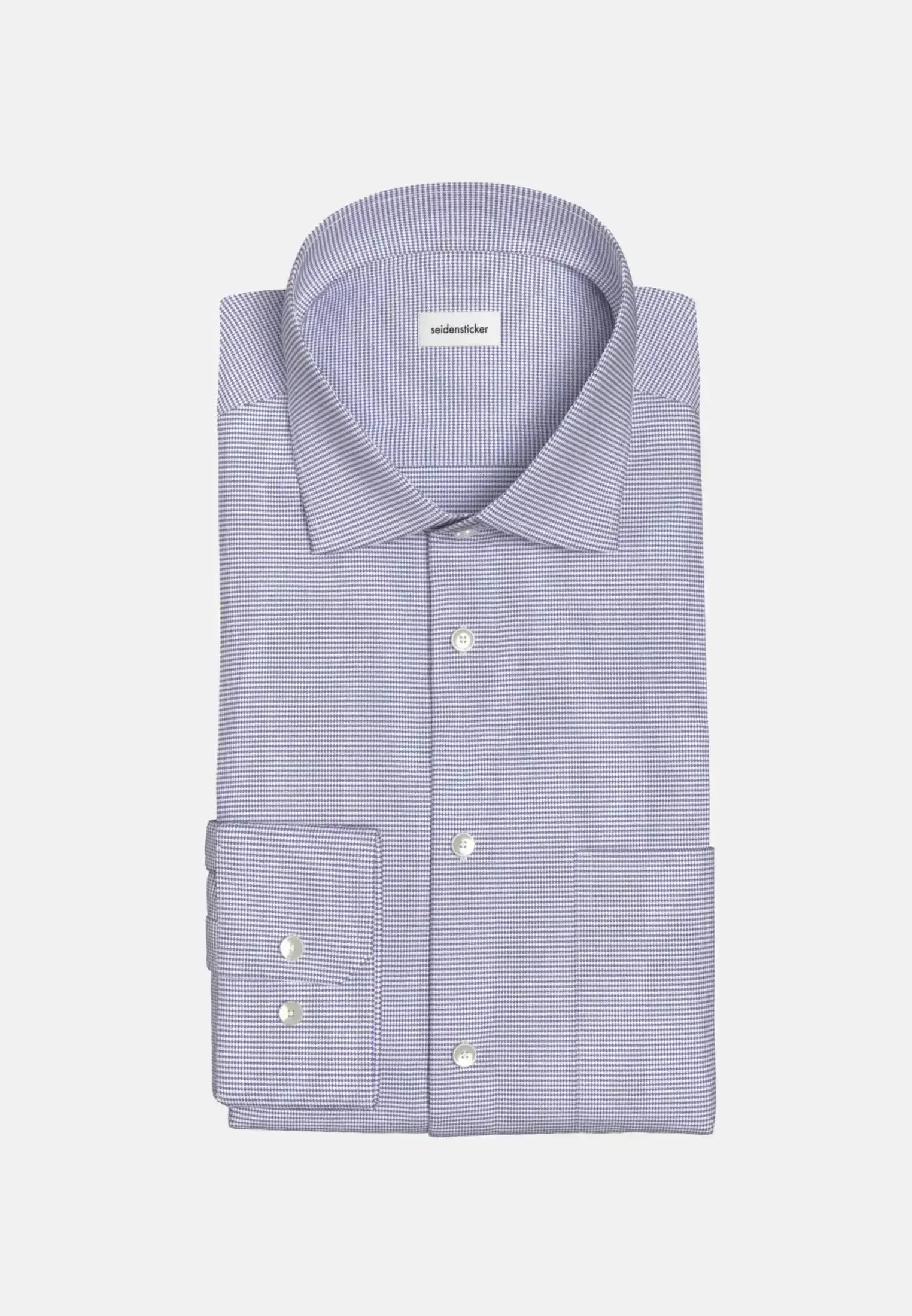Seidensticker Mens Regular Fit No Iron New Kent Structured Business Shirt Light Blue - Image 9