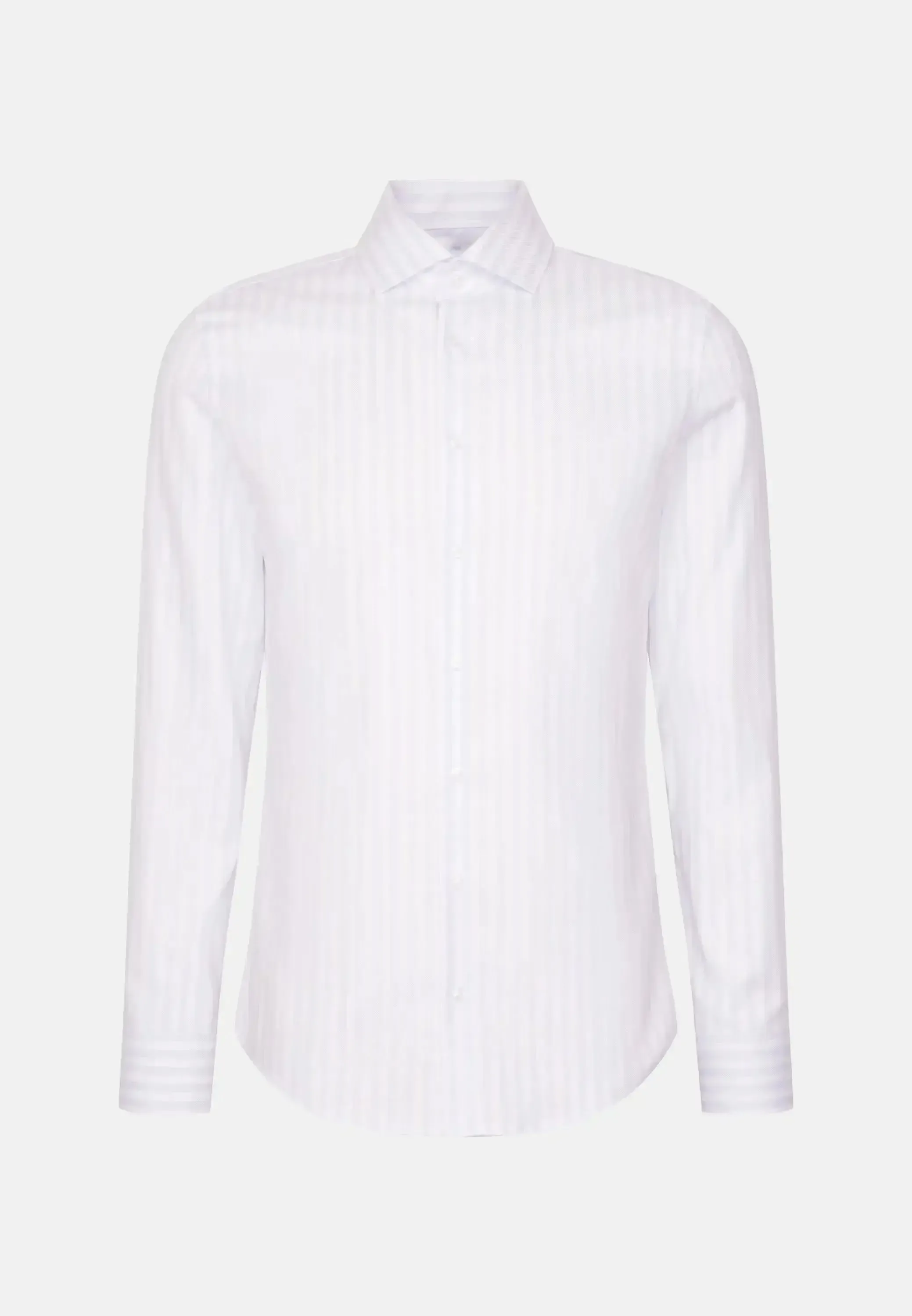 Seidensticker Mens Regular Fit No Iron Spread Kent Structured Stripe Business Shirt Light Blue